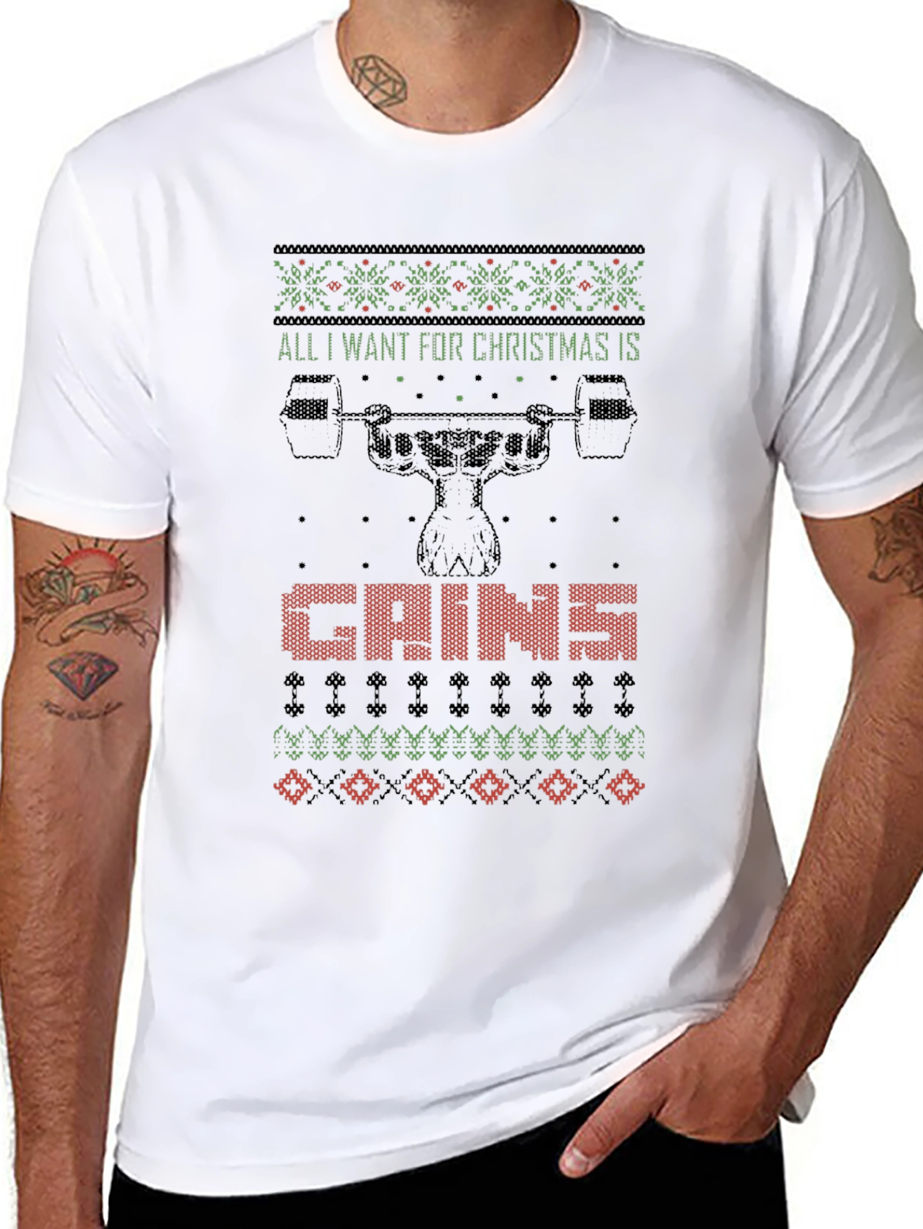 All I Want For Christmas Is Gains T-Shirt
