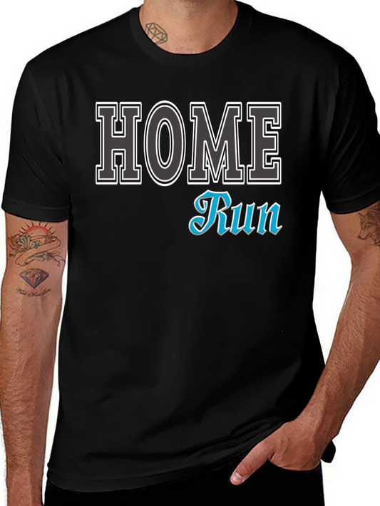 Home Run Black Graphic T-Shirt
