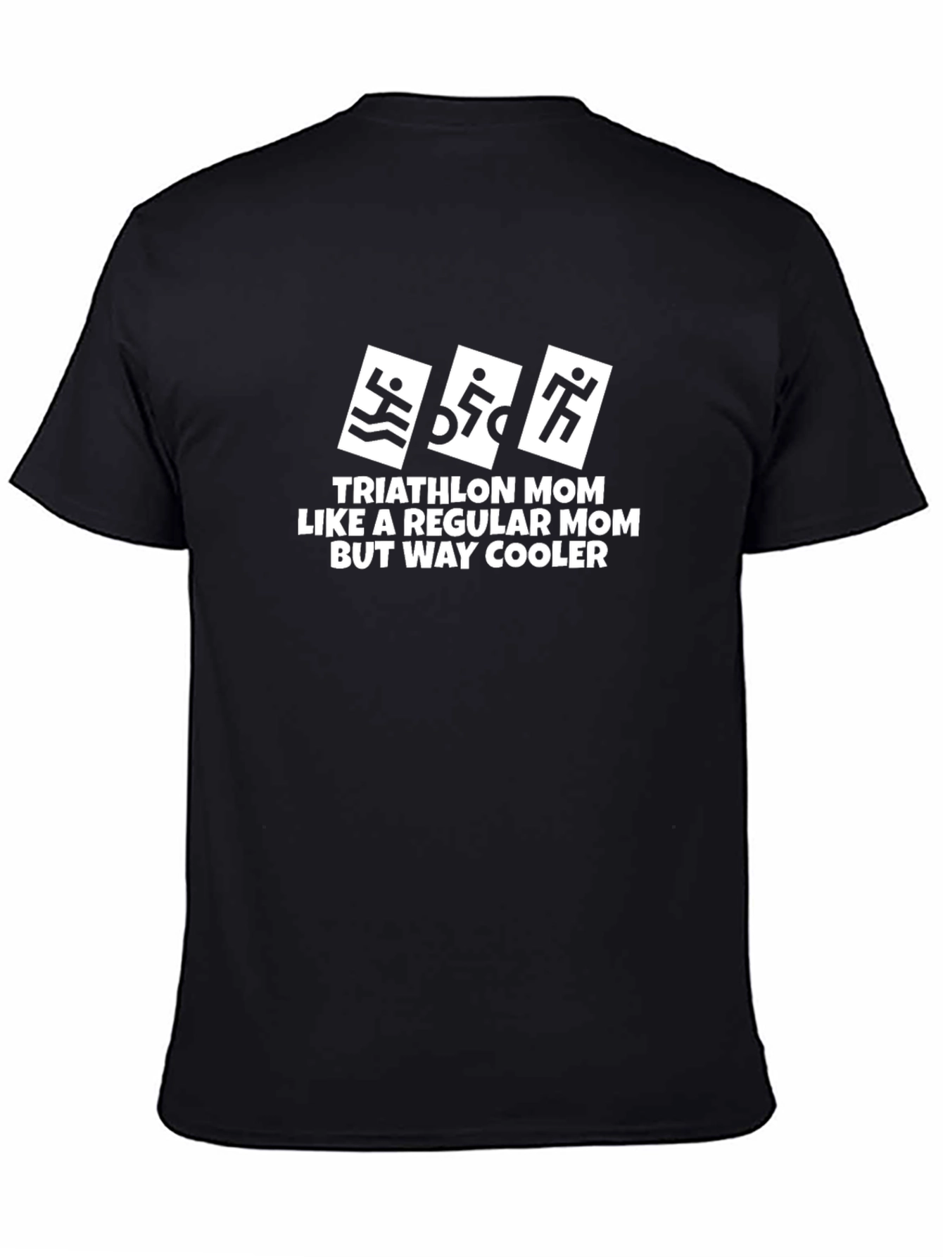 Triathlon Mom Graphic T-Shirt - Cool Mothers Day Gift