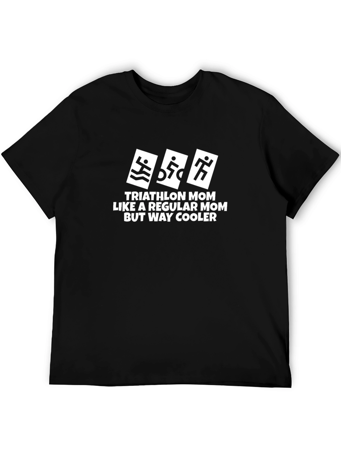 Triathlon Mom Graphic T-Shirt - Cool Mothers Day Gift