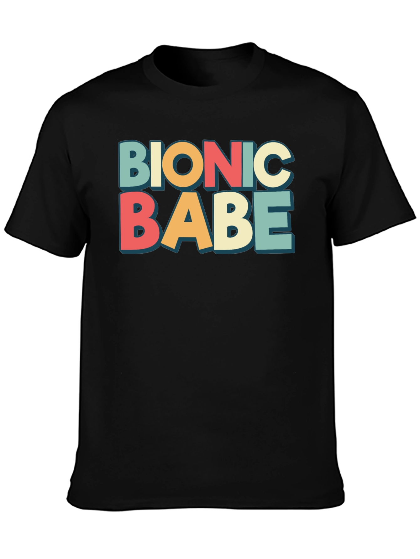 Bionic Babe Graphic Tee - Retro Style