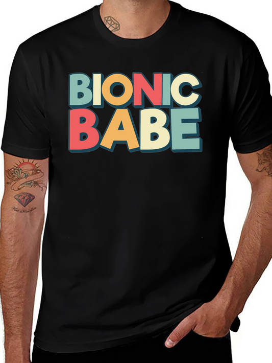 Bionic Babe Graphic Tee - Retro Style