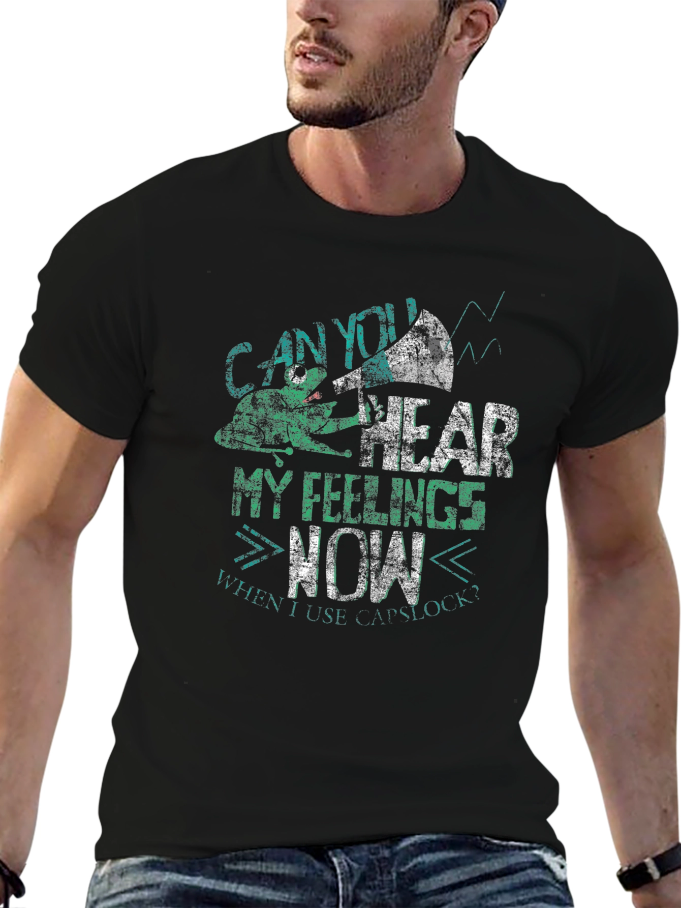 Can You Hear My Feelings Now Mens Graphic Tee