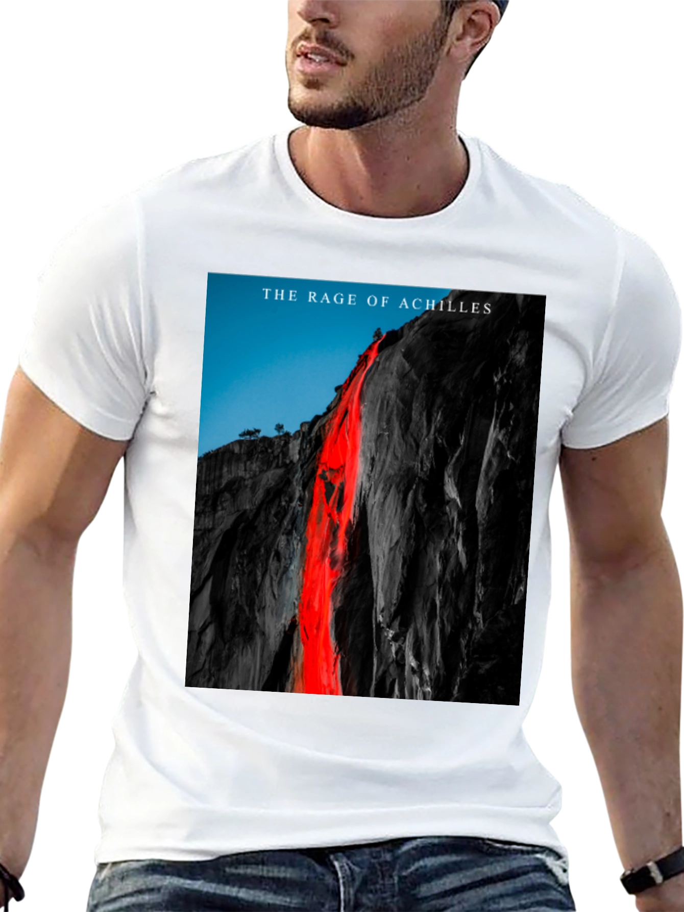 Rage of Achilles Graphic Tee - Black