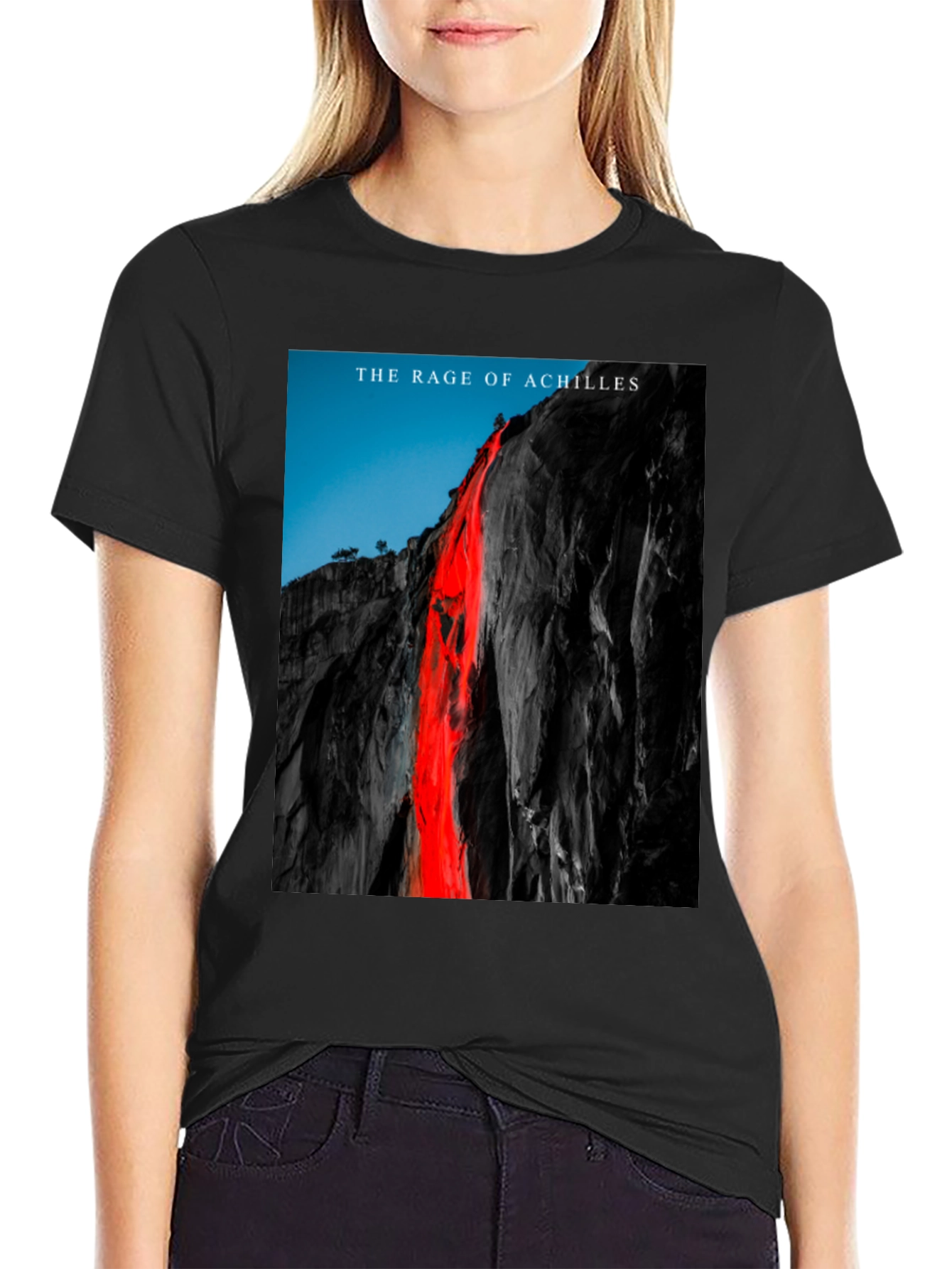 Rage of Achilles Graphic Tee - Black