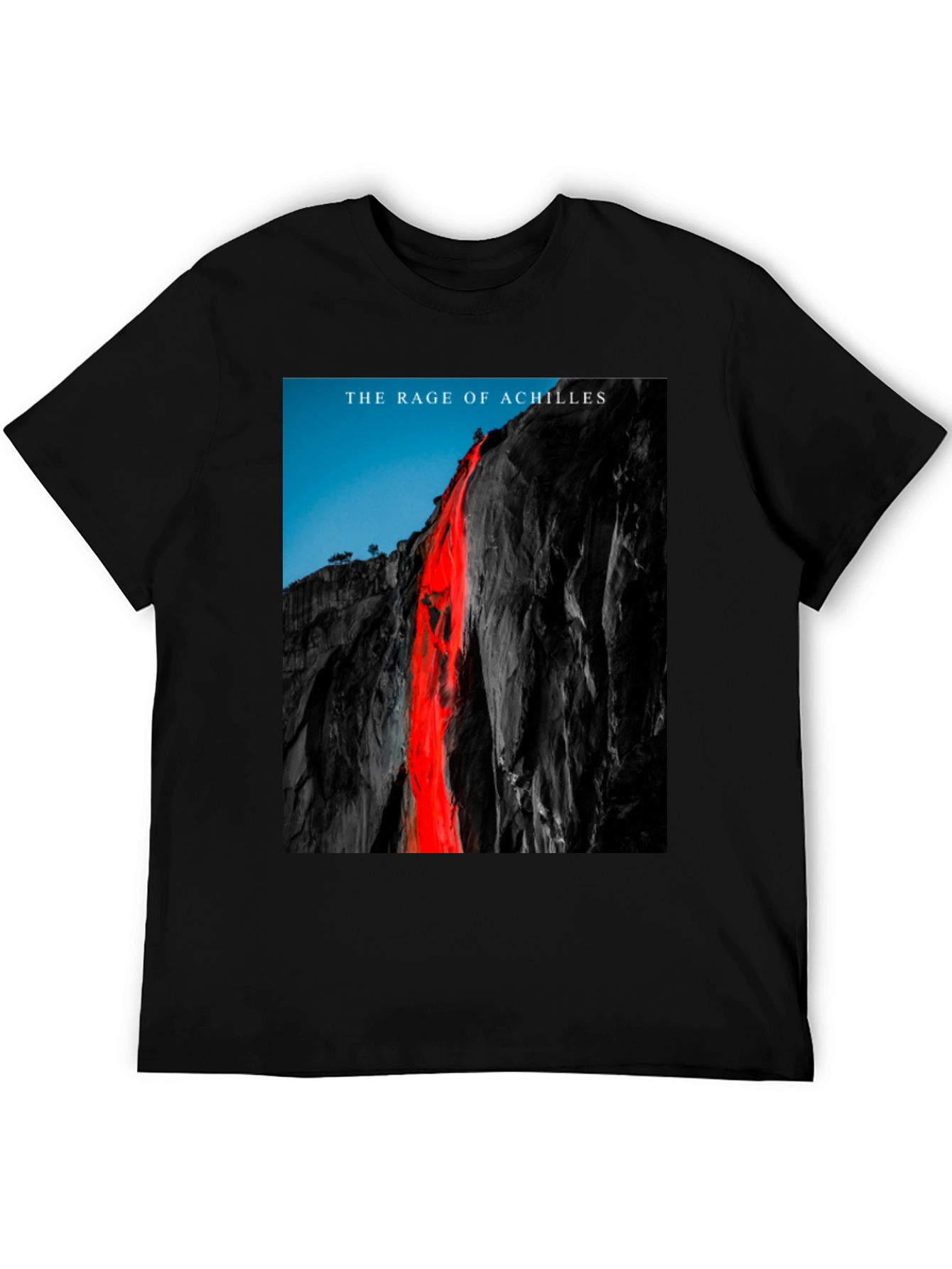 Rage of Achilles Graphic Tee - Black