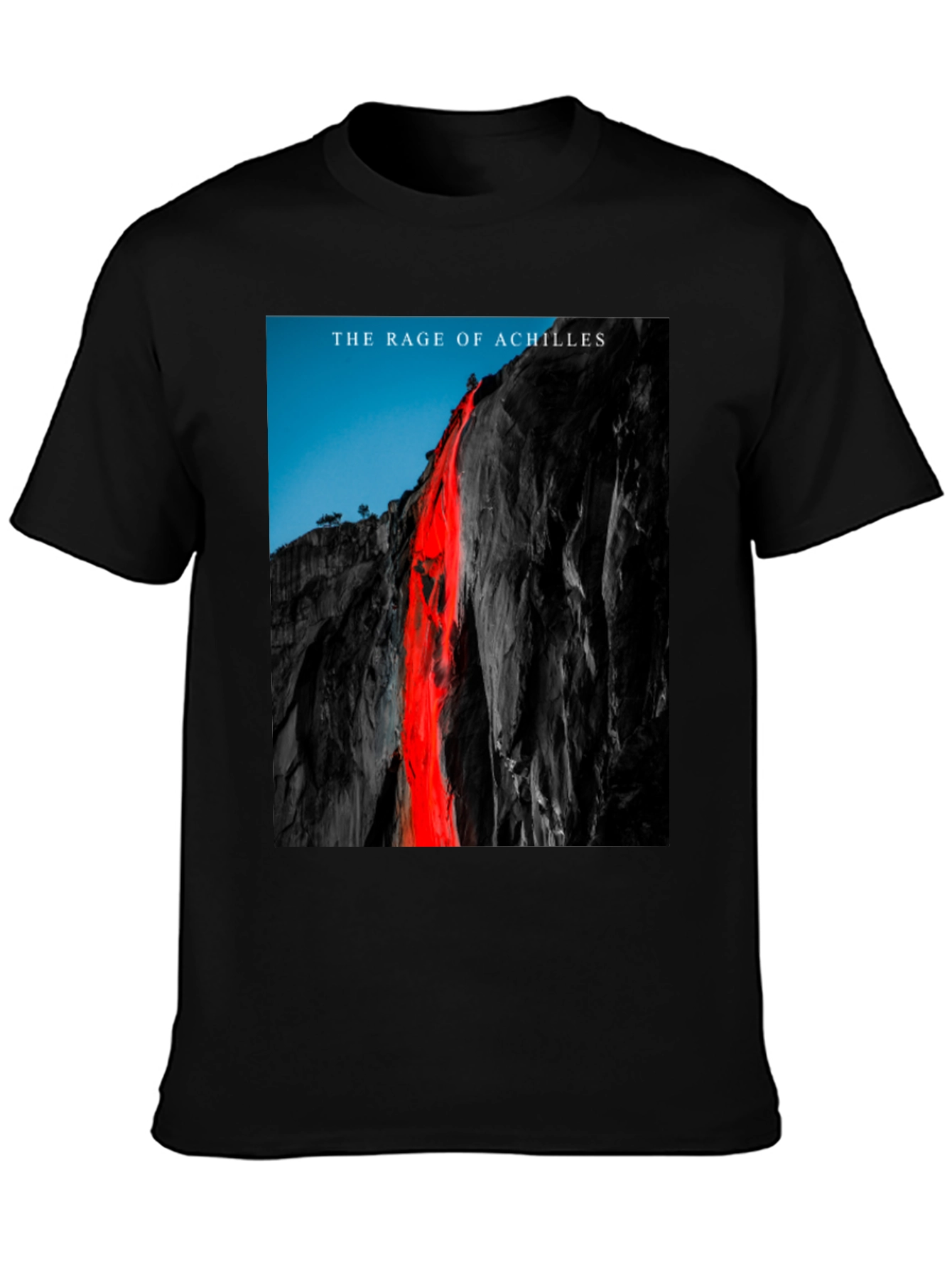 Rage of Achilles Graphic Tee - Black