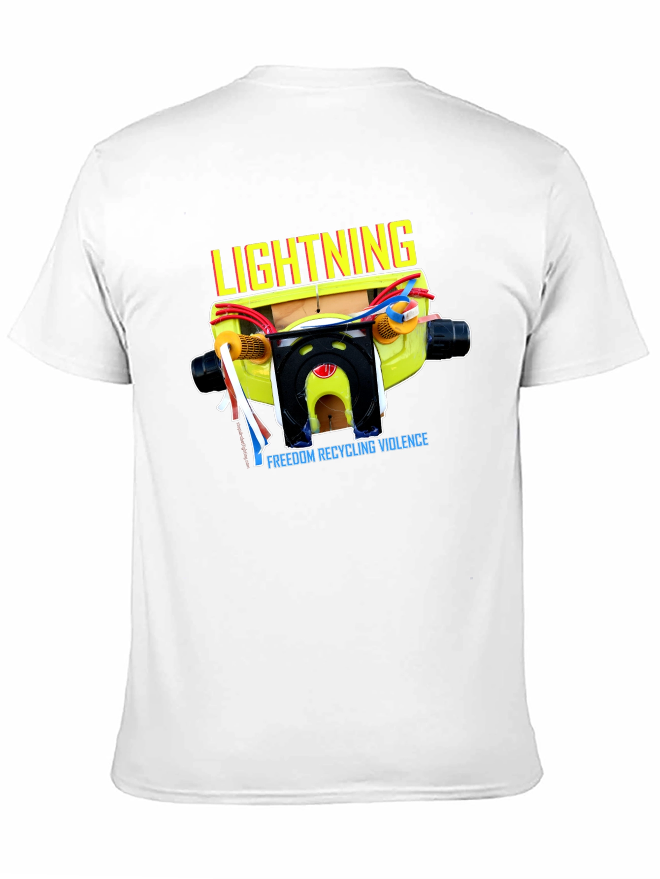 Lightning FREEDOM RECYCLING VIOLENCE Graphic Tee