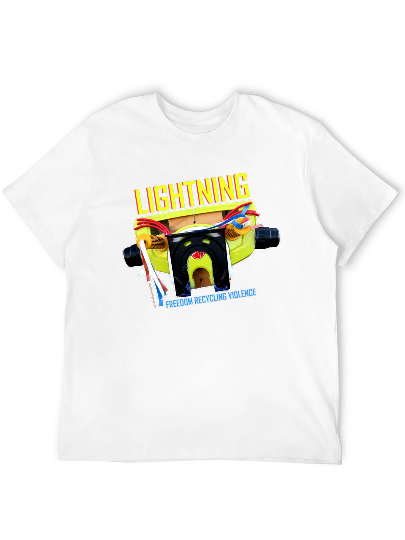 Lightning FREEDOM RECYCLING VIOLENCE Graphic Tee