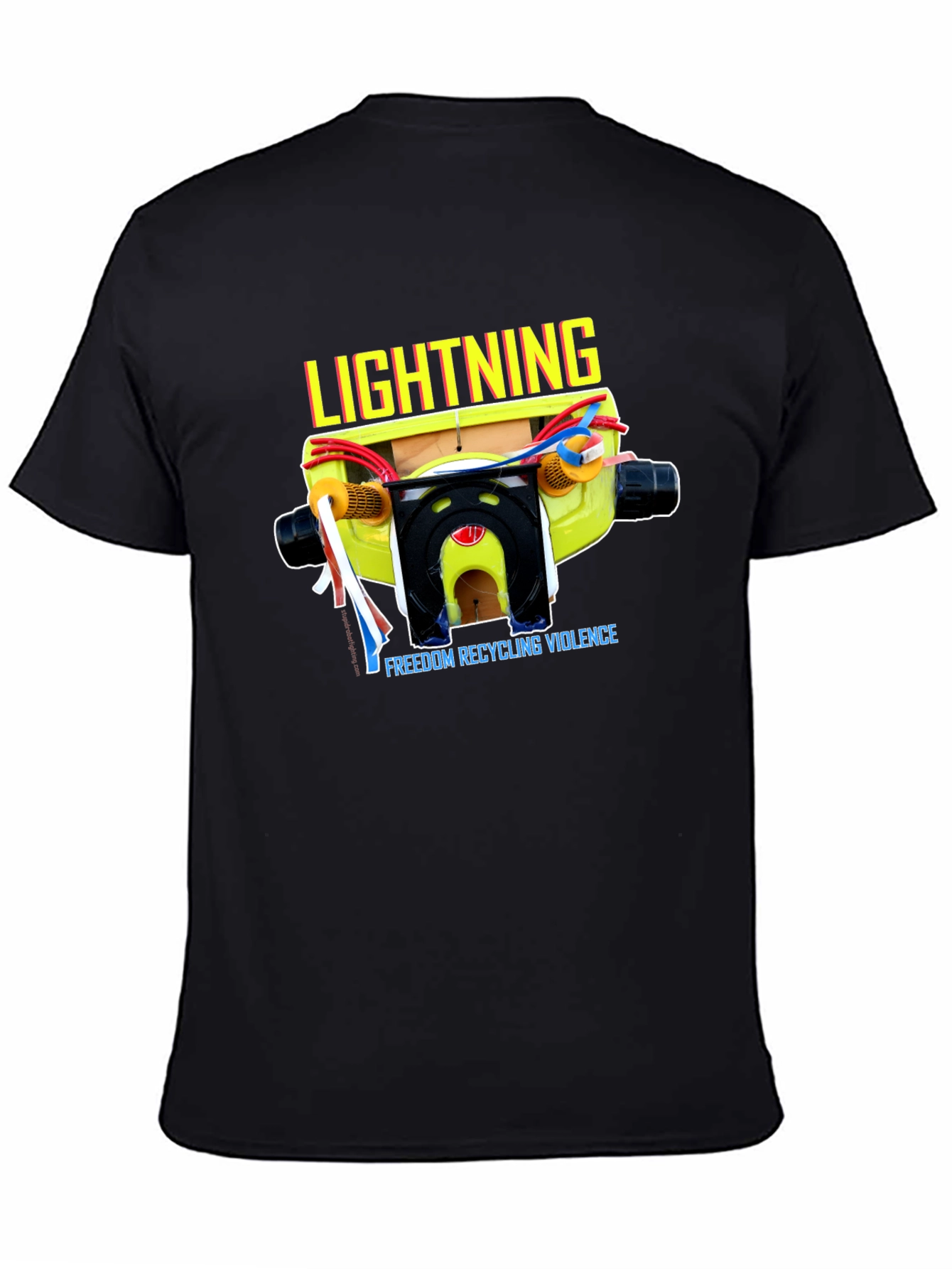 Lightning FREEDOM RECYCLING VIOLENCE Graphic Tee