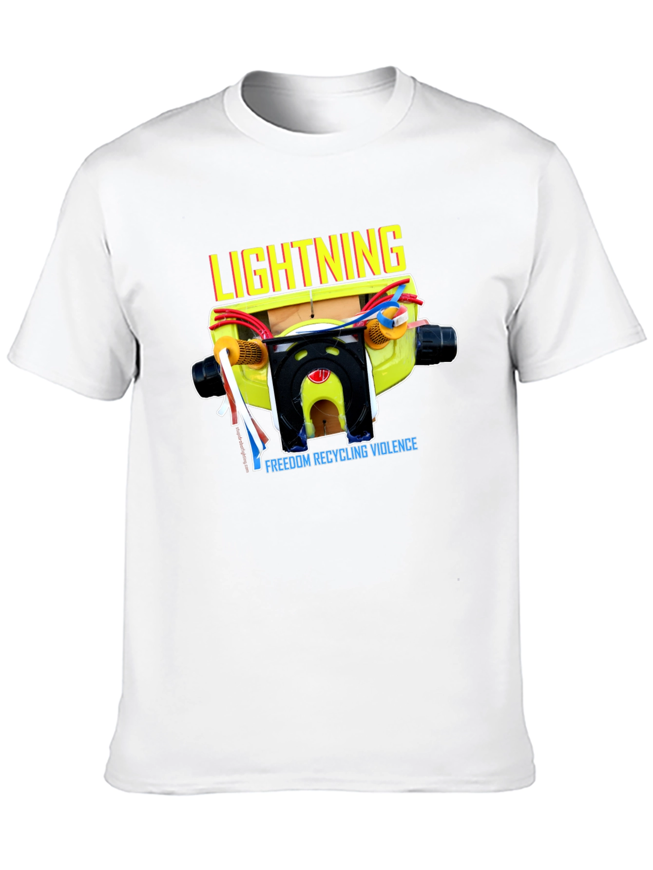 Lightning FREEDOM RECYCLING VIOLENCE Graphic Tee