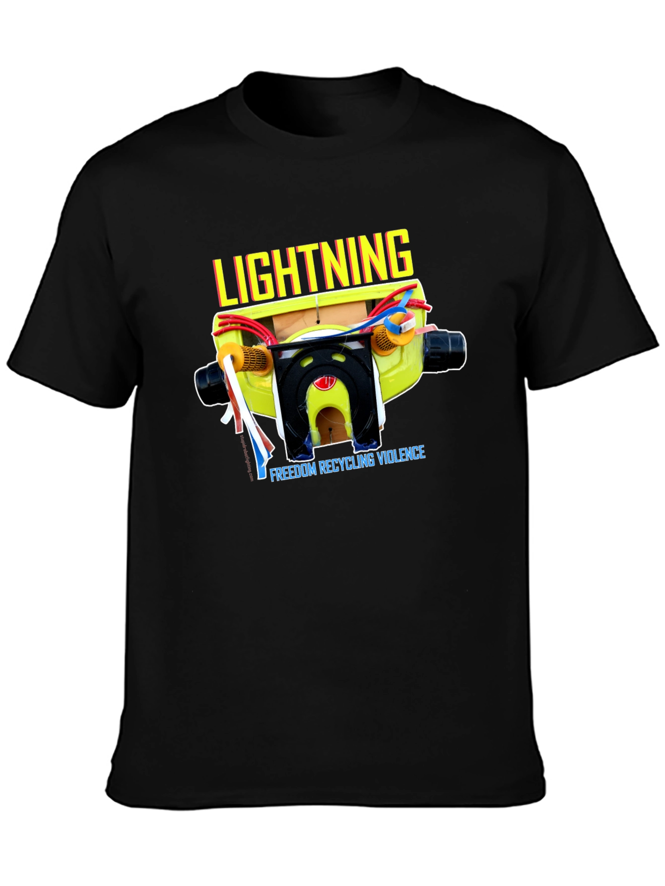 Lightning FREEDOM RECYCLING VIOLENCE Graphic Tee