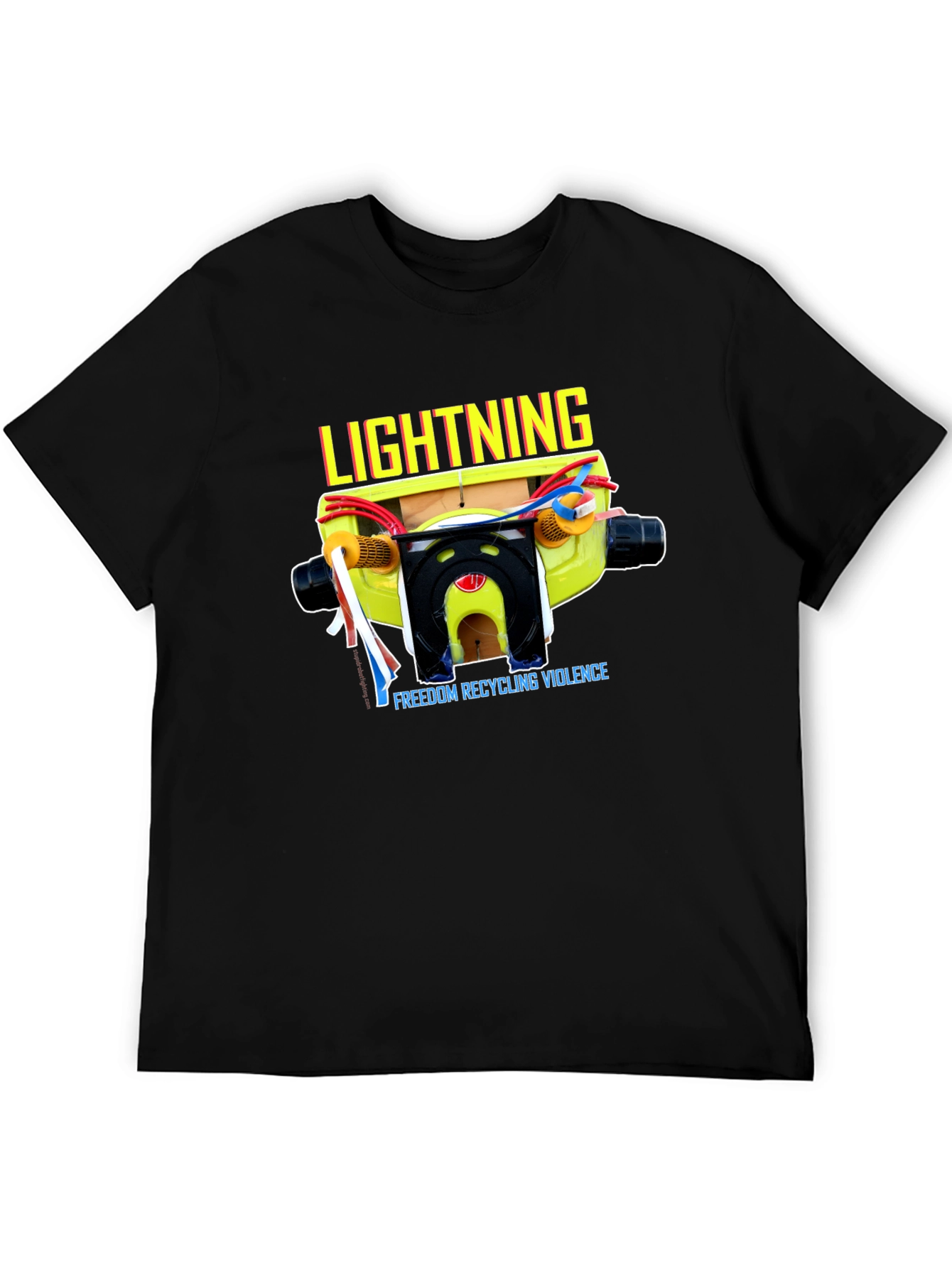 Lightning FREEDOM RECYCLING VIOLENCE Graphic Tee