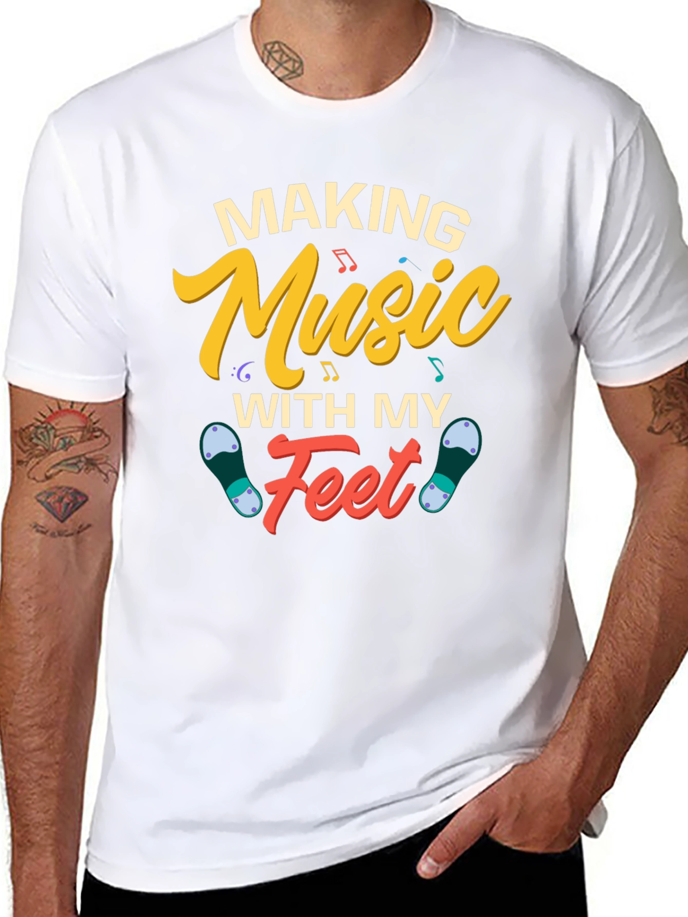 Making Music With My Feet Graphic T-Shirt