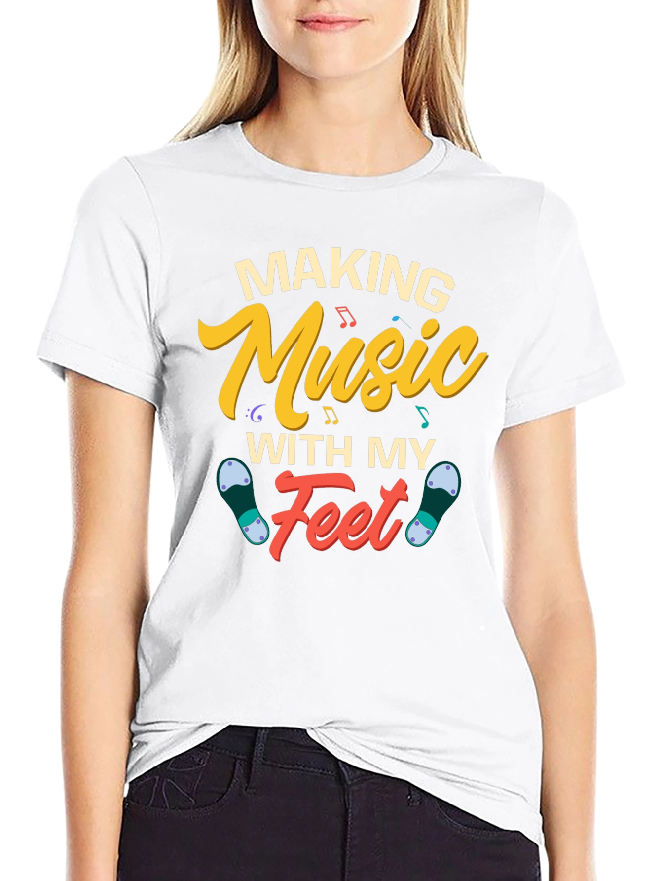 Making Music With My Feet Graphic T-Shirt