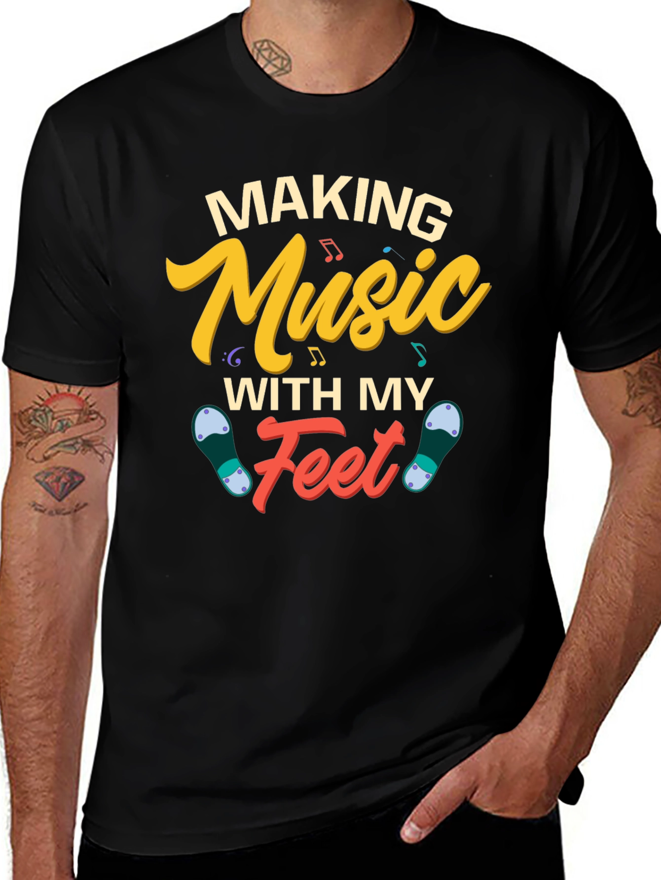 Making Music With My Feet Graphic T-Shirt