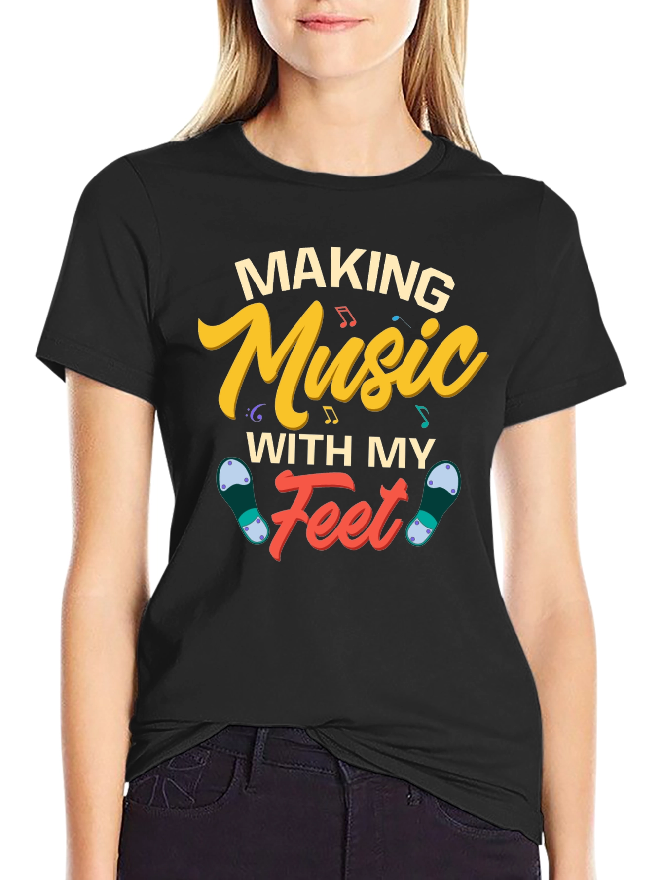 Making Music With My Feet Graphic T-Shirt