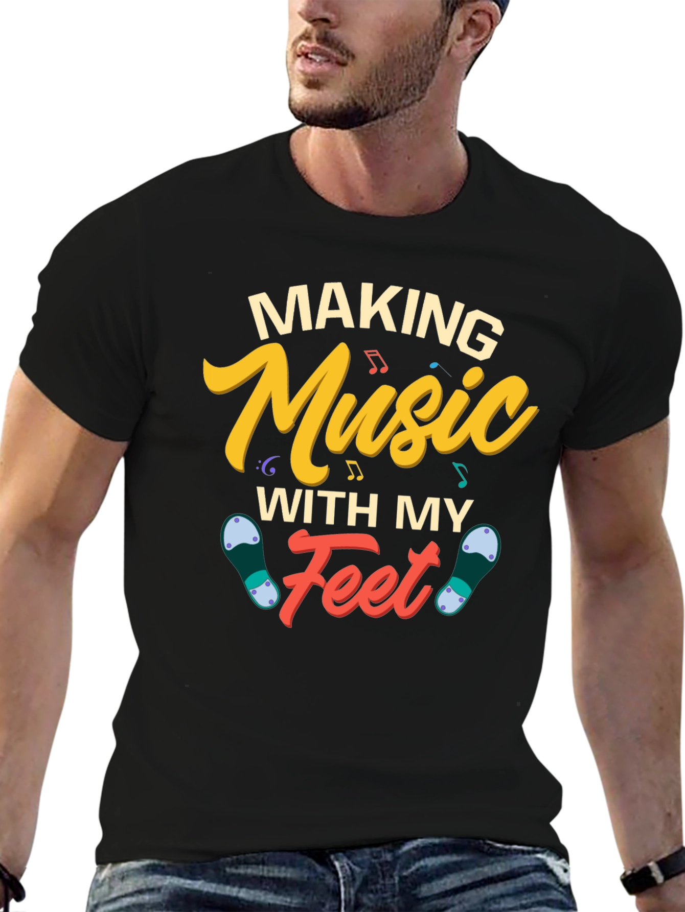 Making Music With My Feet Graphic T-Shirt