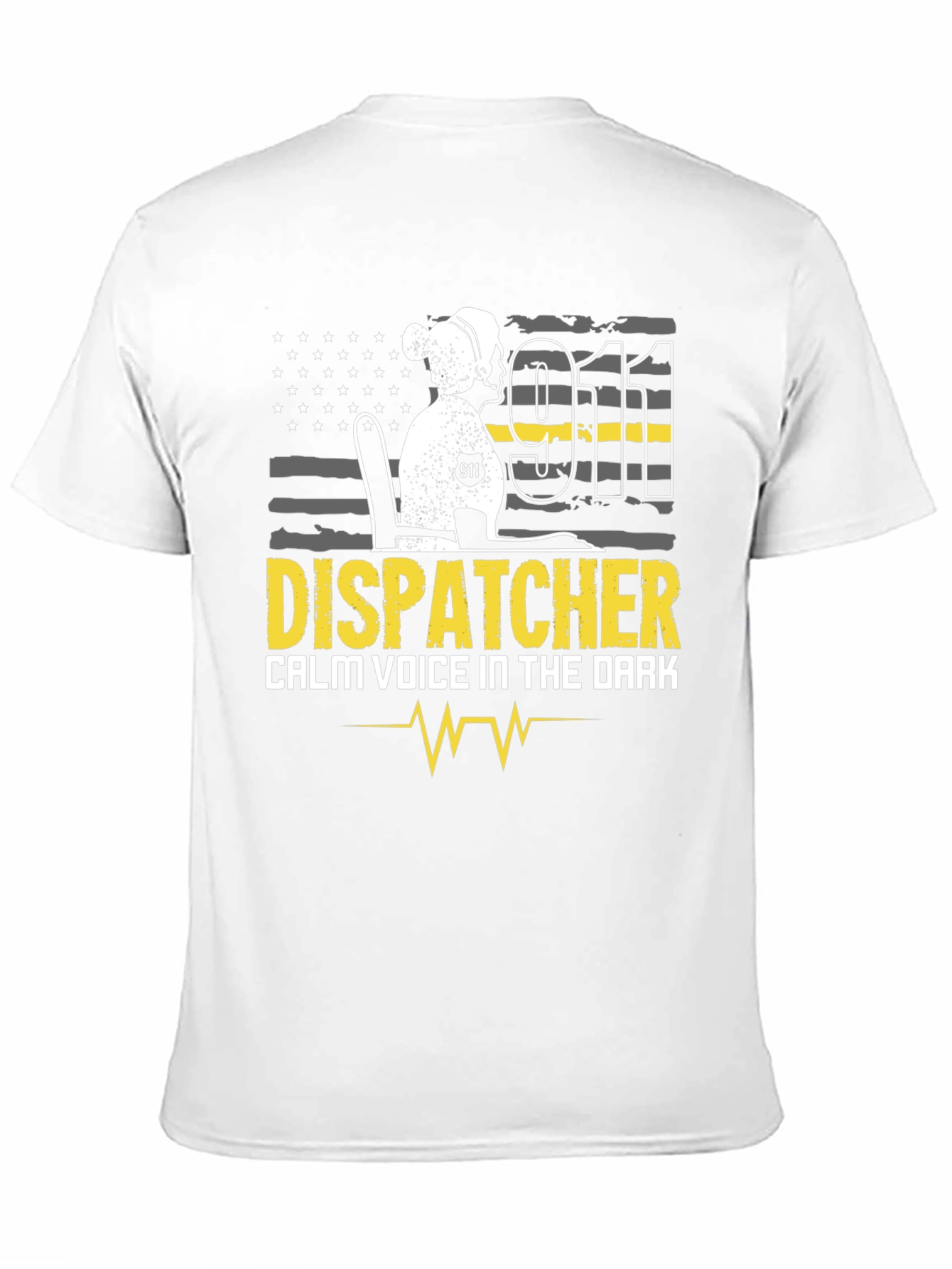 Dispatcher T-Shirt Calm Voice in the Dark 911 Design