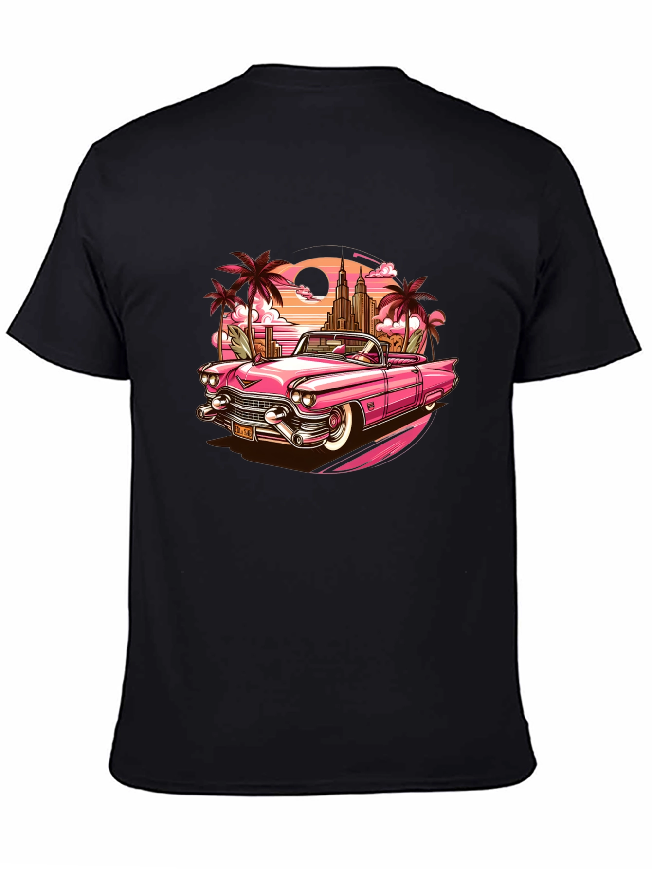 Retro Pink Convertible T-Shirt