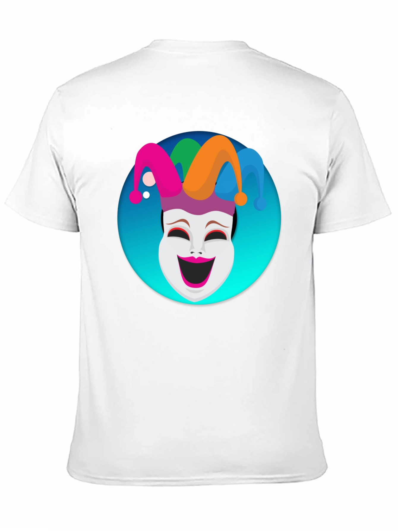 Jester Mask Graphic Tee - Black