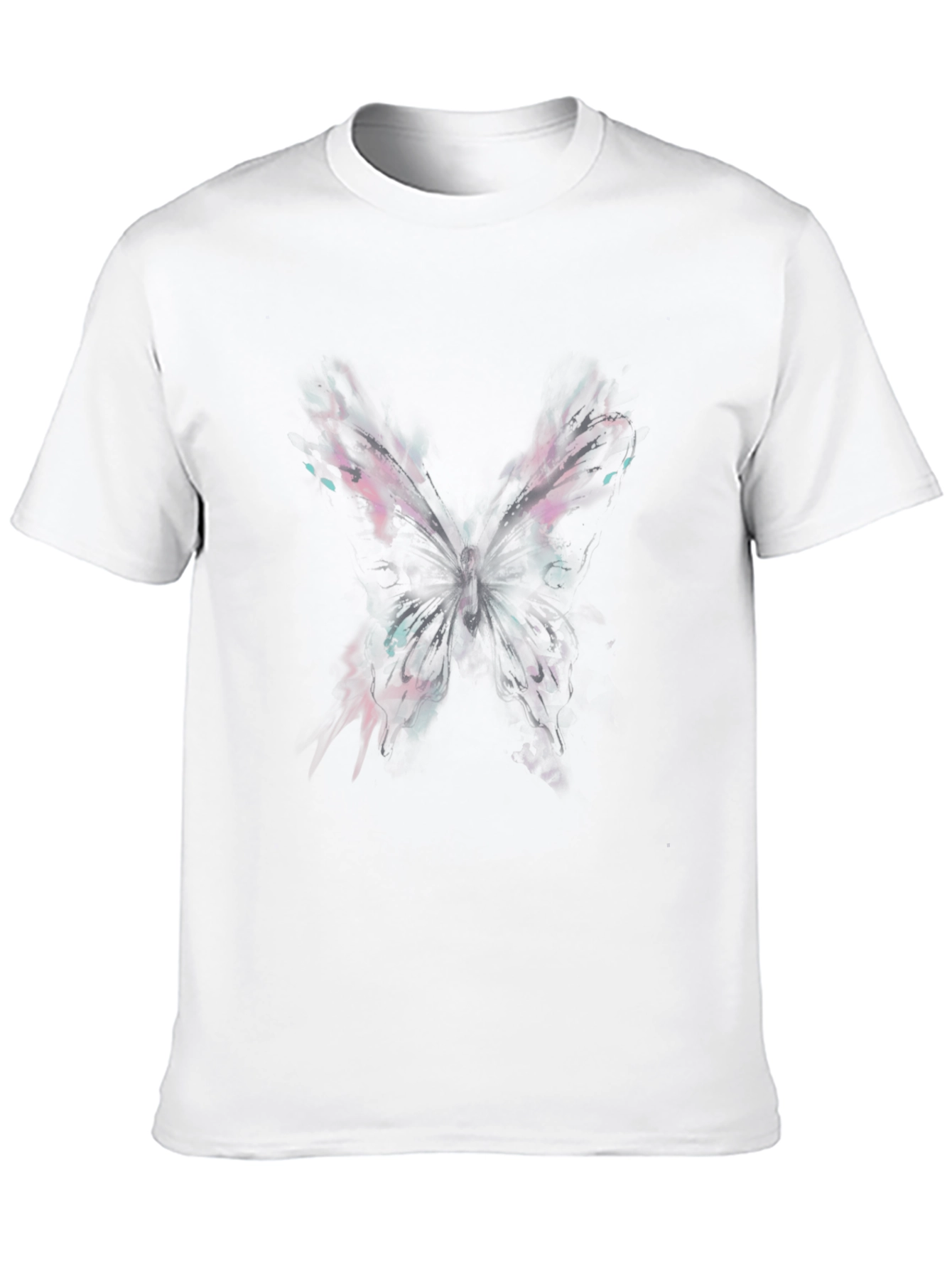 Butterfly Graphic Print Black T-Shirt