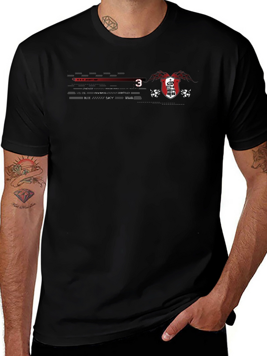 Emblem Graphic Black T-Shirt