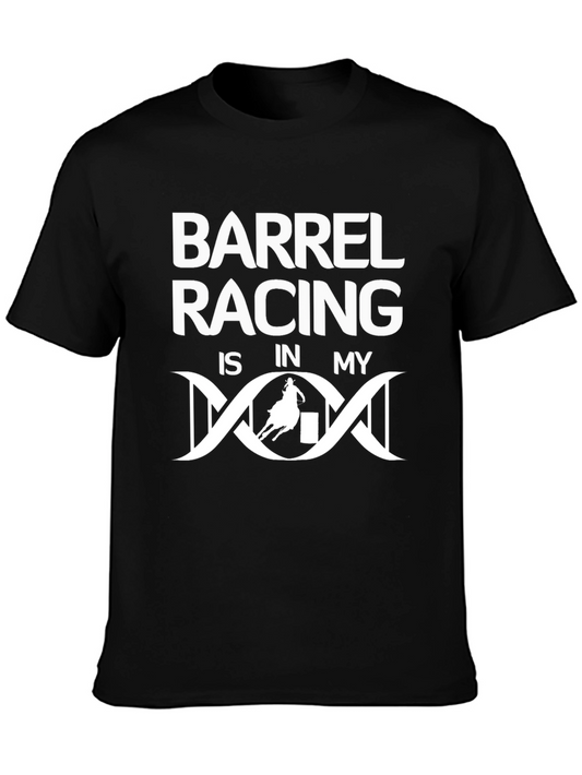 Barrel Racing DNA T-Shirt - Black Graphic Tee