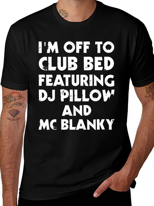 Club Bed T-Shirt: DJ Pillow & MC Blanky