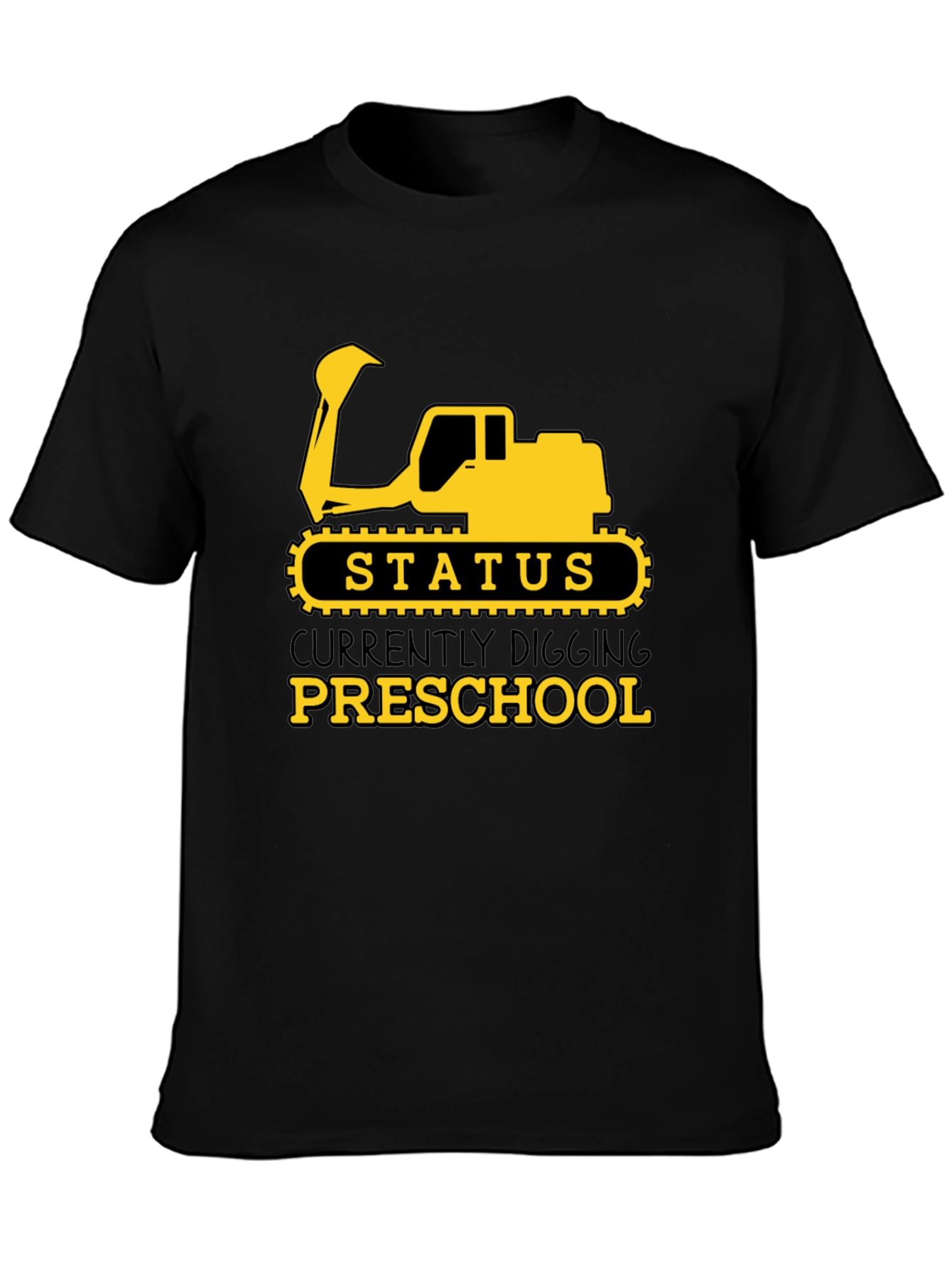 Digging Preschool T-Shirt - Cute Excavator Design
