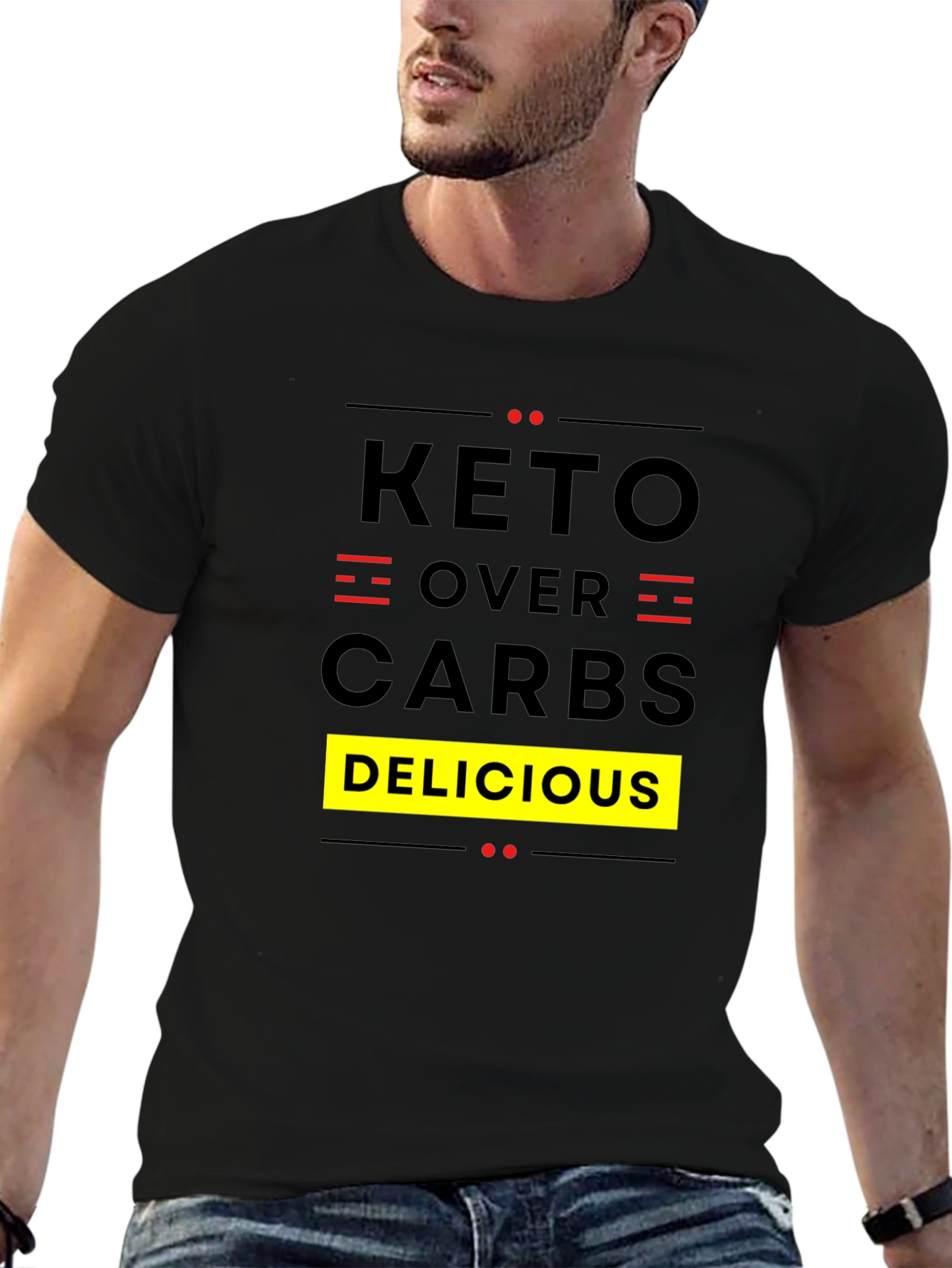 Keto Over Carbs Graphic Tee - Delicious Lifestyle Shirt