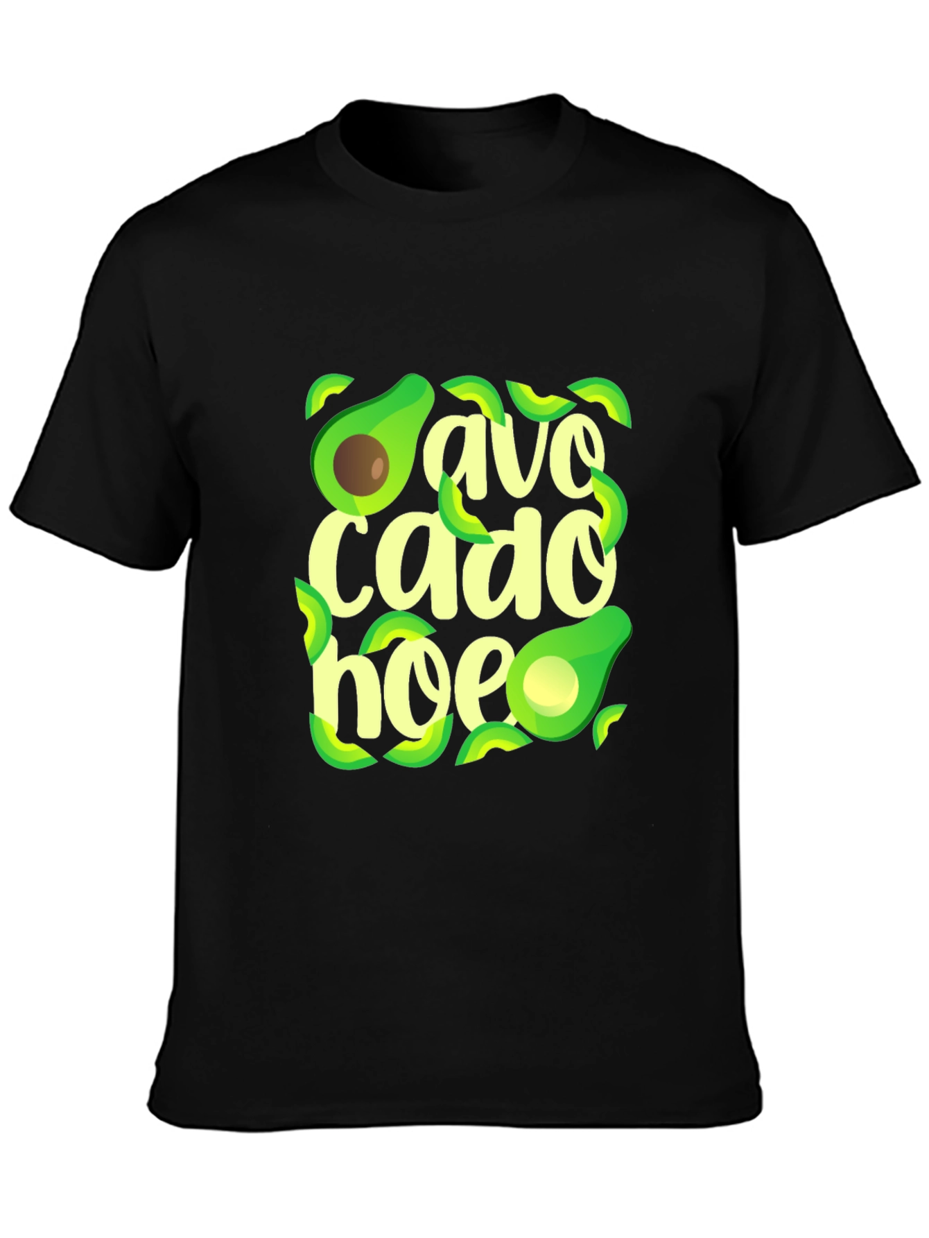 Avocado Hoe T-Shirt - Trendy Graphic Tee