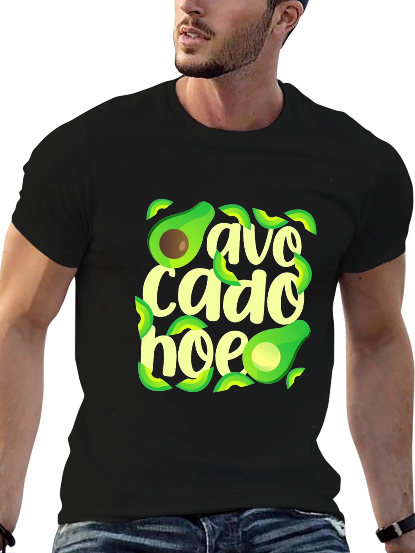 Avocado Hoe T-Shirt - Trendy Graphic Tee