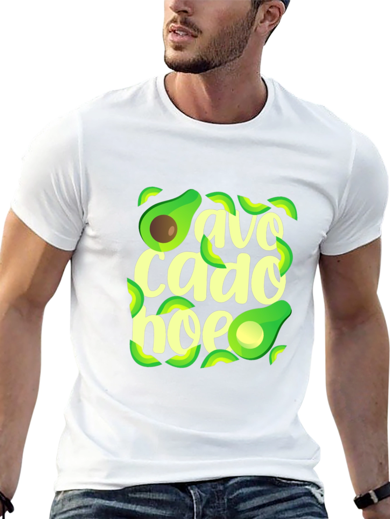 Avocado Hoe T-Shirt - Trendy Graphic Tee