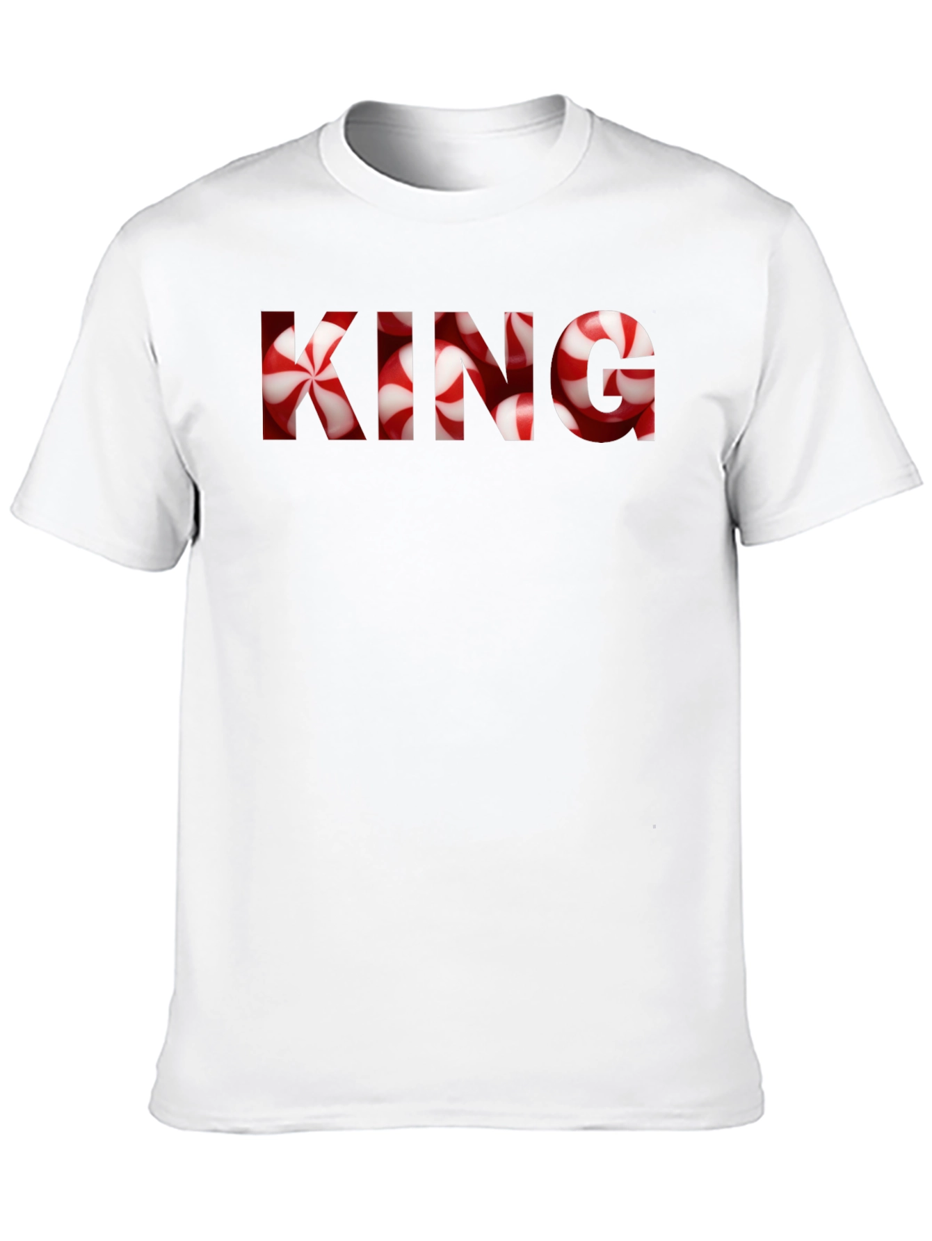 KING Candy Cane Christmas Graphic T-Shirt
