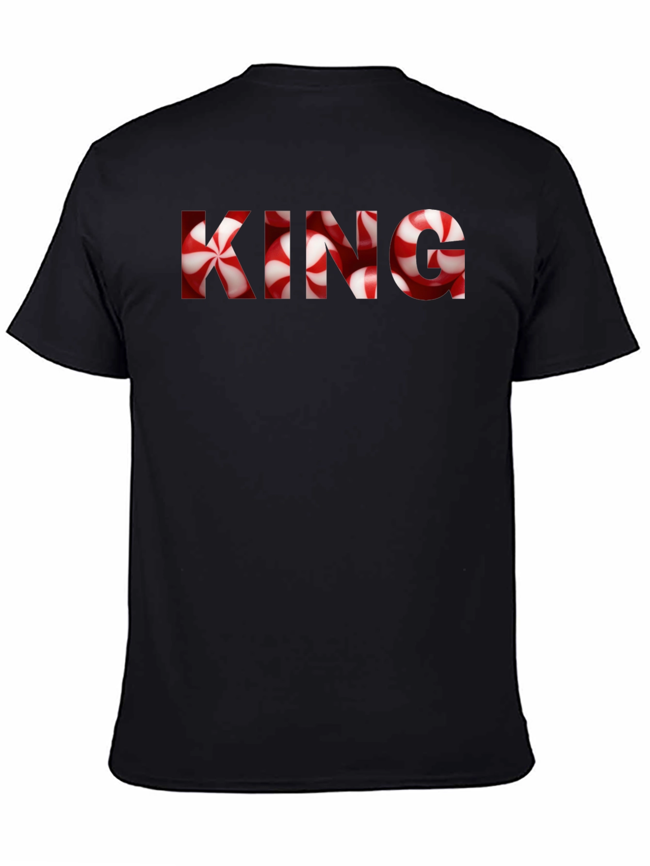 KING Candy Cane Christmas Graphic T-Shirt