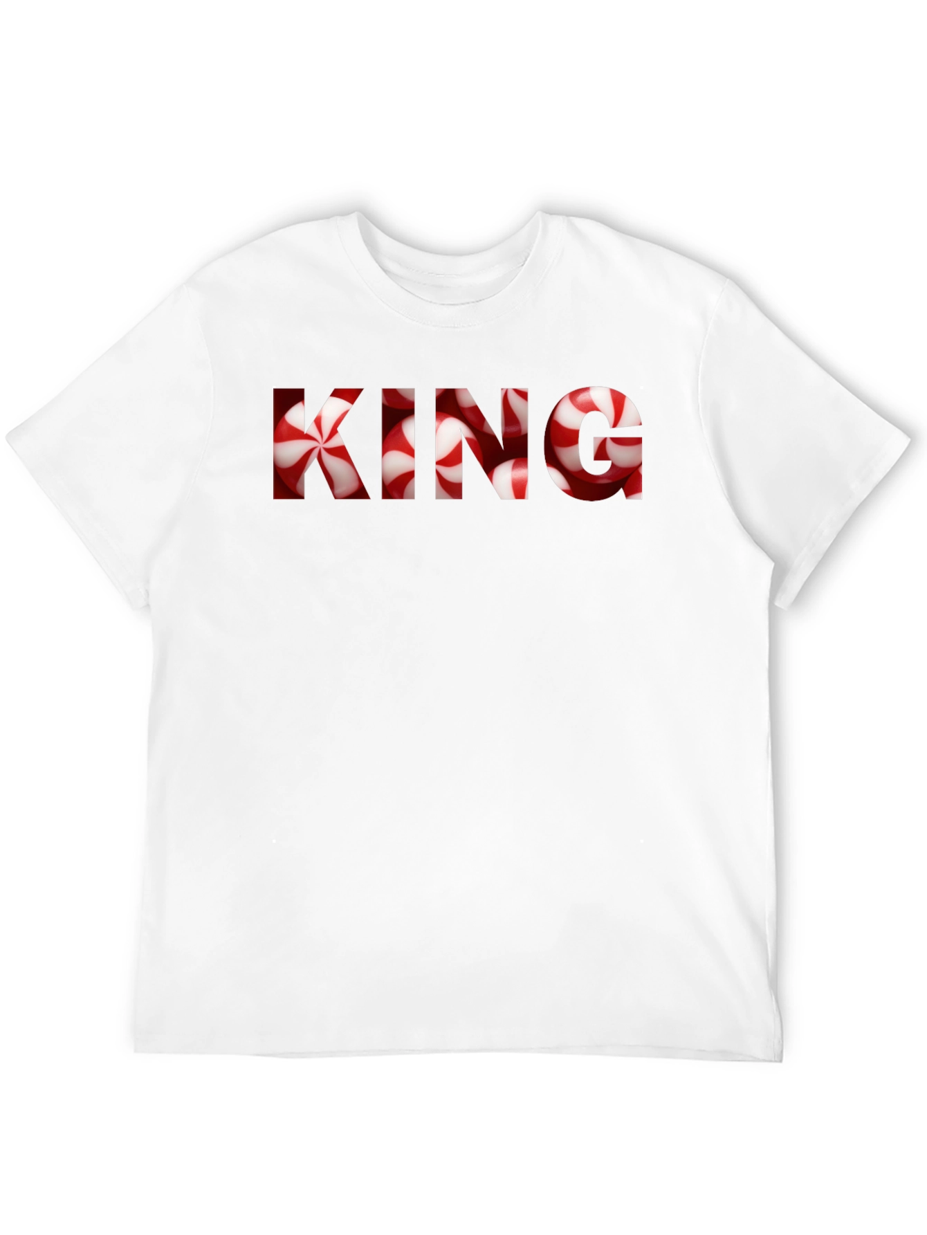 KING Candy Cane Christmas Graphic T-Shirt
