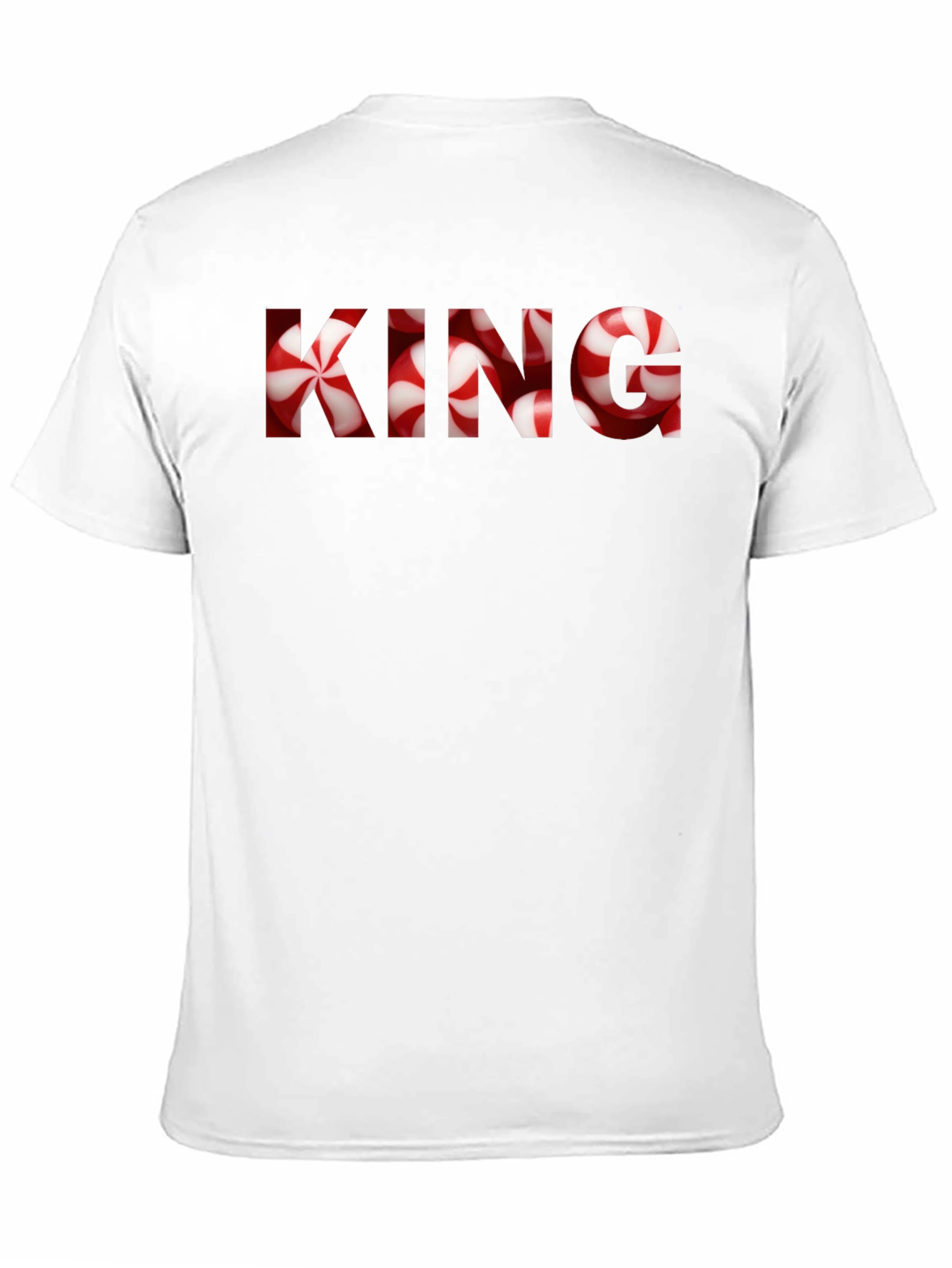 KING Candy Cane Christmas Graphic T-Shirt