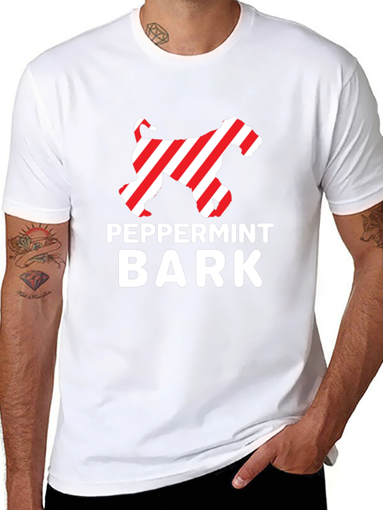 Peppermint Bark Dog Graphic T-Shirt
