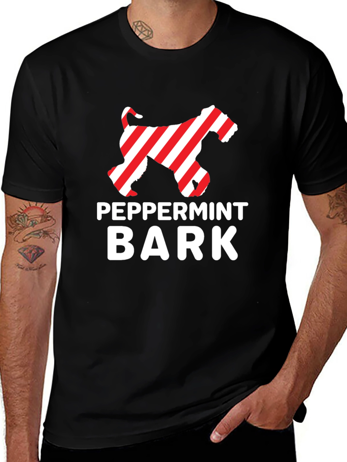 Peppermint Bark Dog Graphic T-Shirt