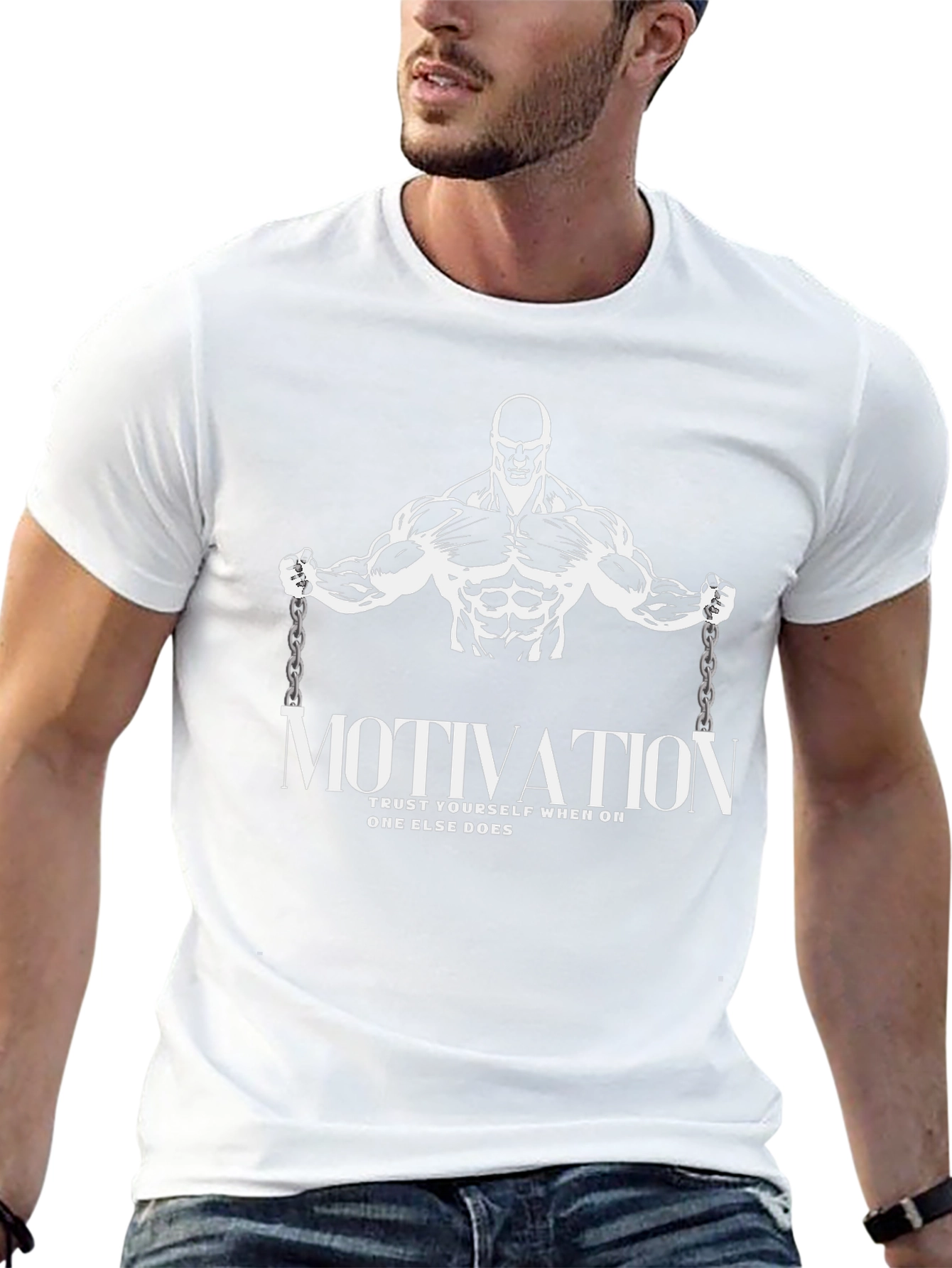 Motivational Gym T-Shirt - Trust Yourself Fitness Tee