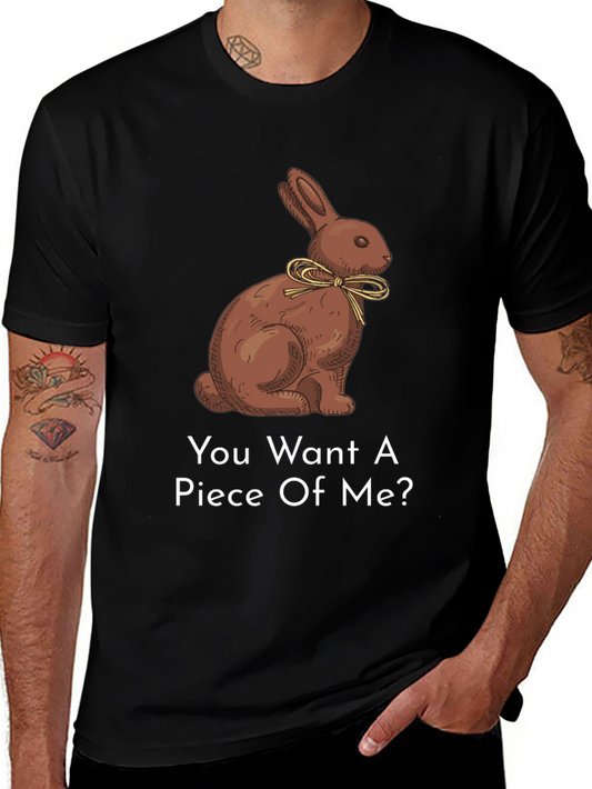 Chocolate Bunny T-Shirt - You Want a Piece?