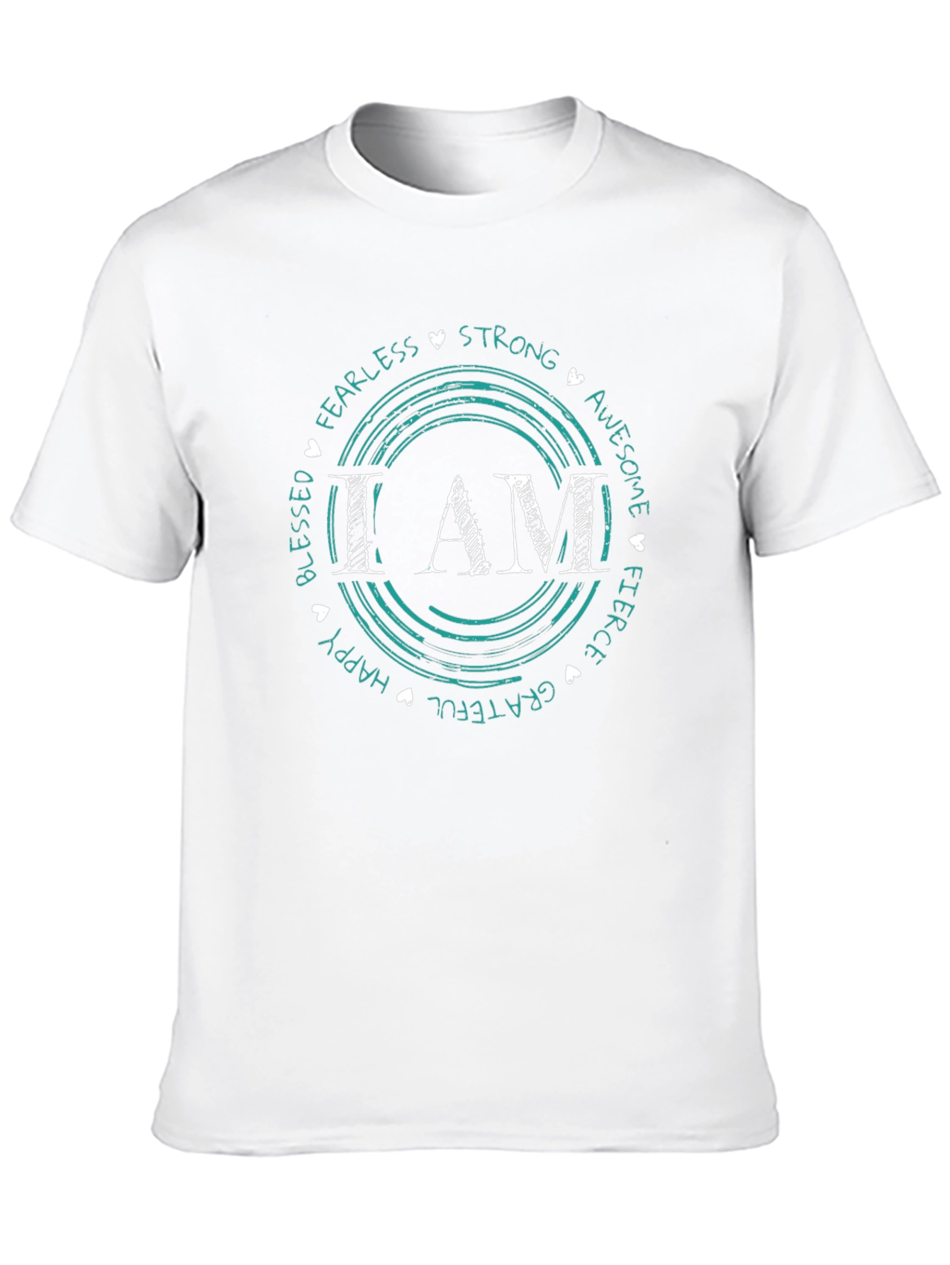 I AM Circle Graphic Tee - Motivational Shirt