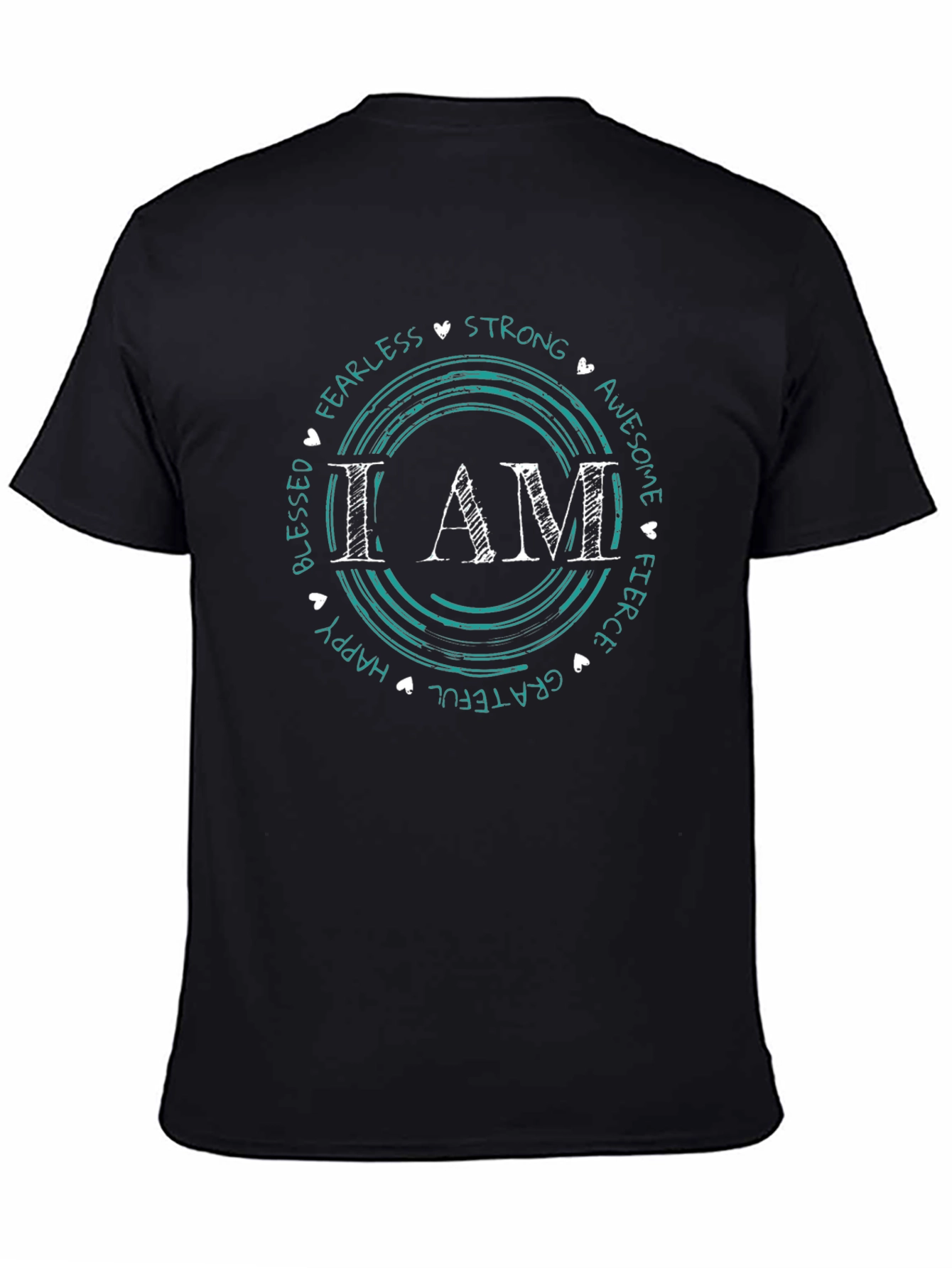 I AM Circle Graphic Tee - Motivational Shirt