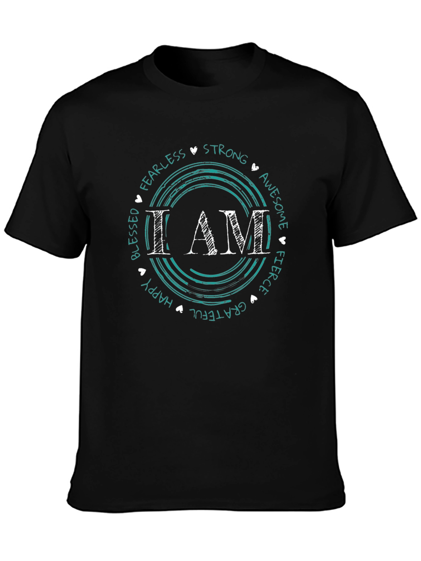I AM Circle Graphic Tee - Motivational Shirt