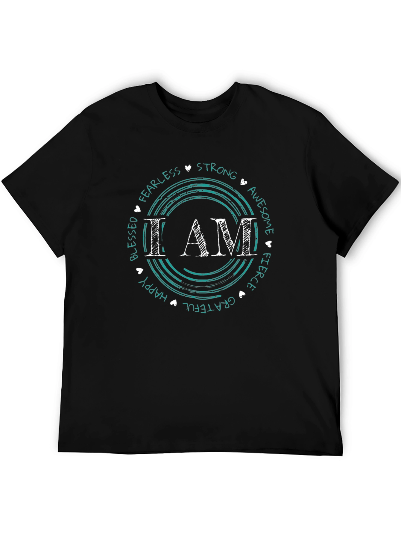I AM Circle Graphic Tee - Motivational Shirt