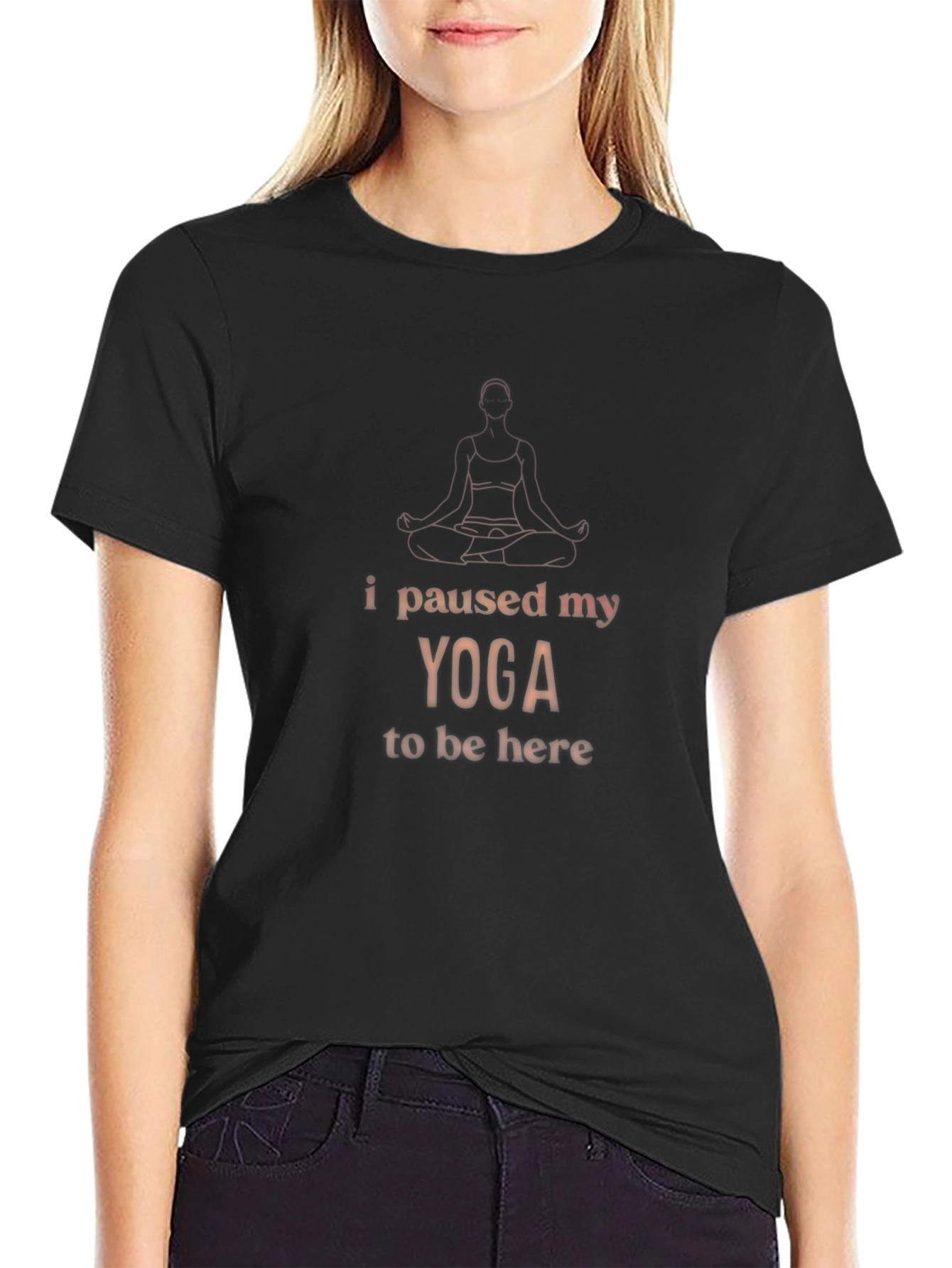 Yoga Lover Tee: I Paused My Yoga