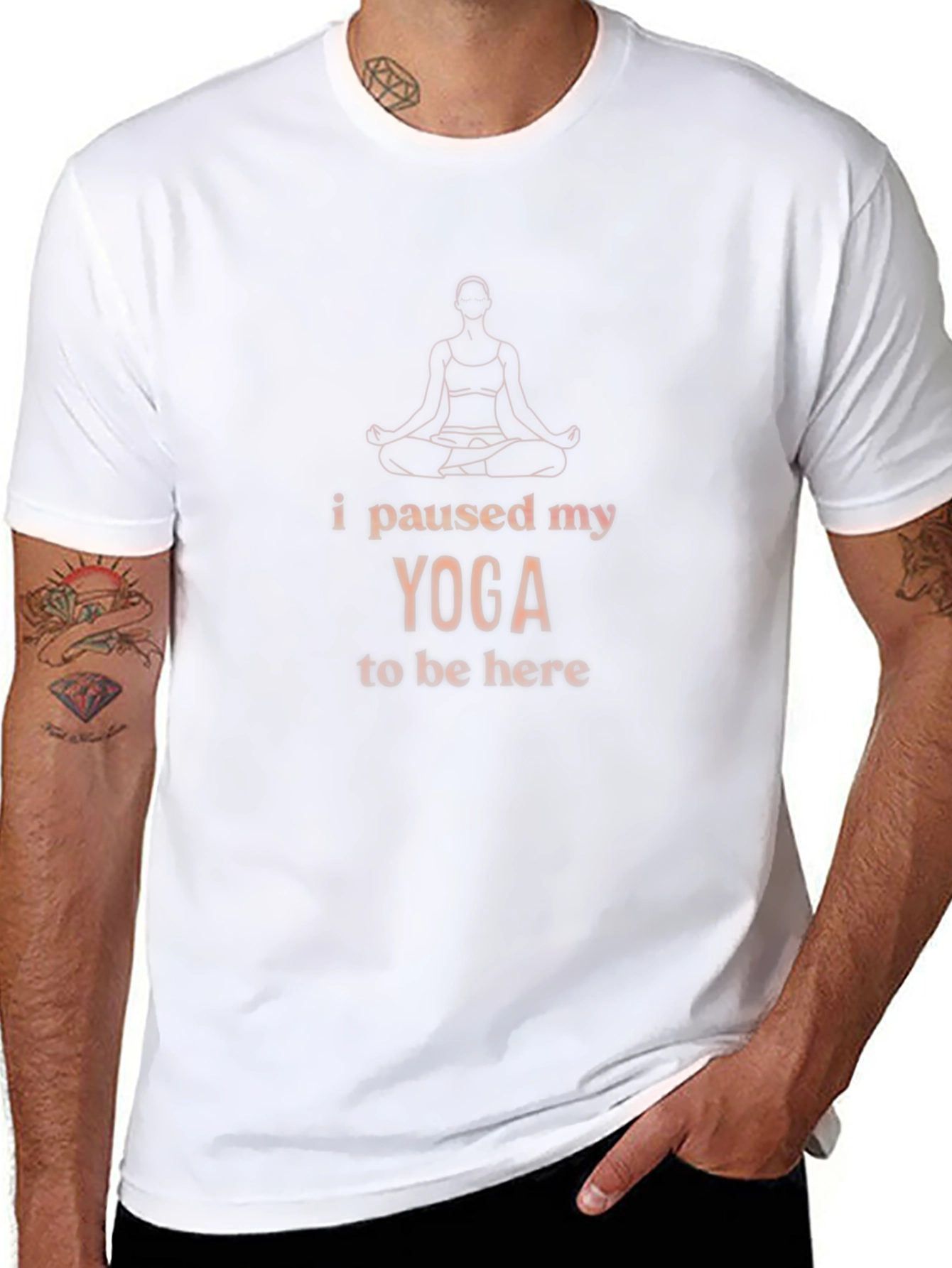 Yoga Lover Tee: I Paused My Yoga