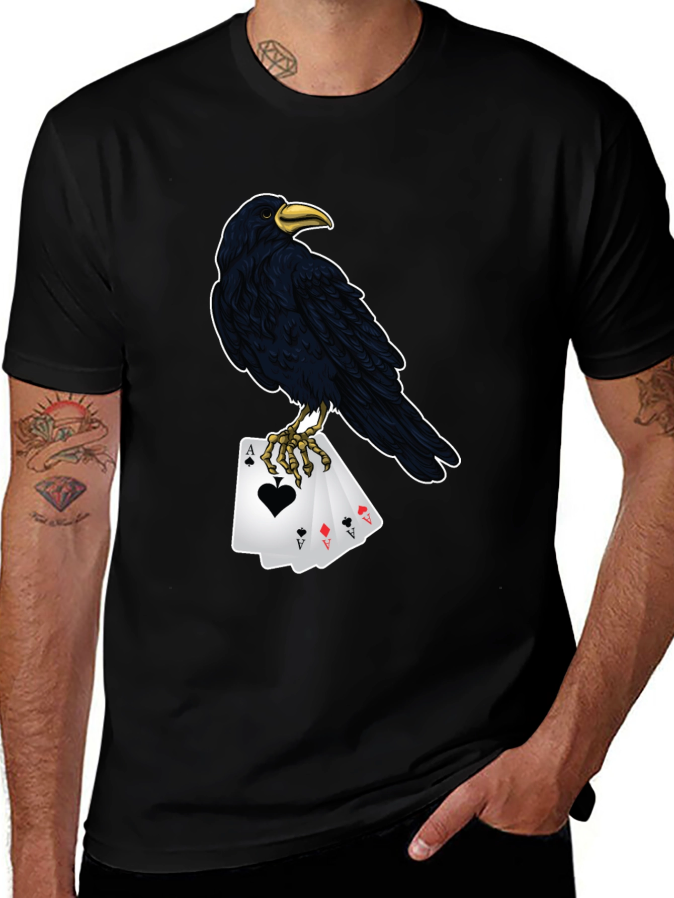 Raven Ace Card Graphic Tee