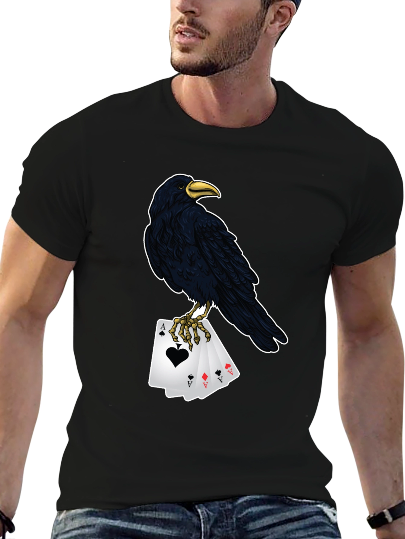 Raven Ace Card Graphic Tee